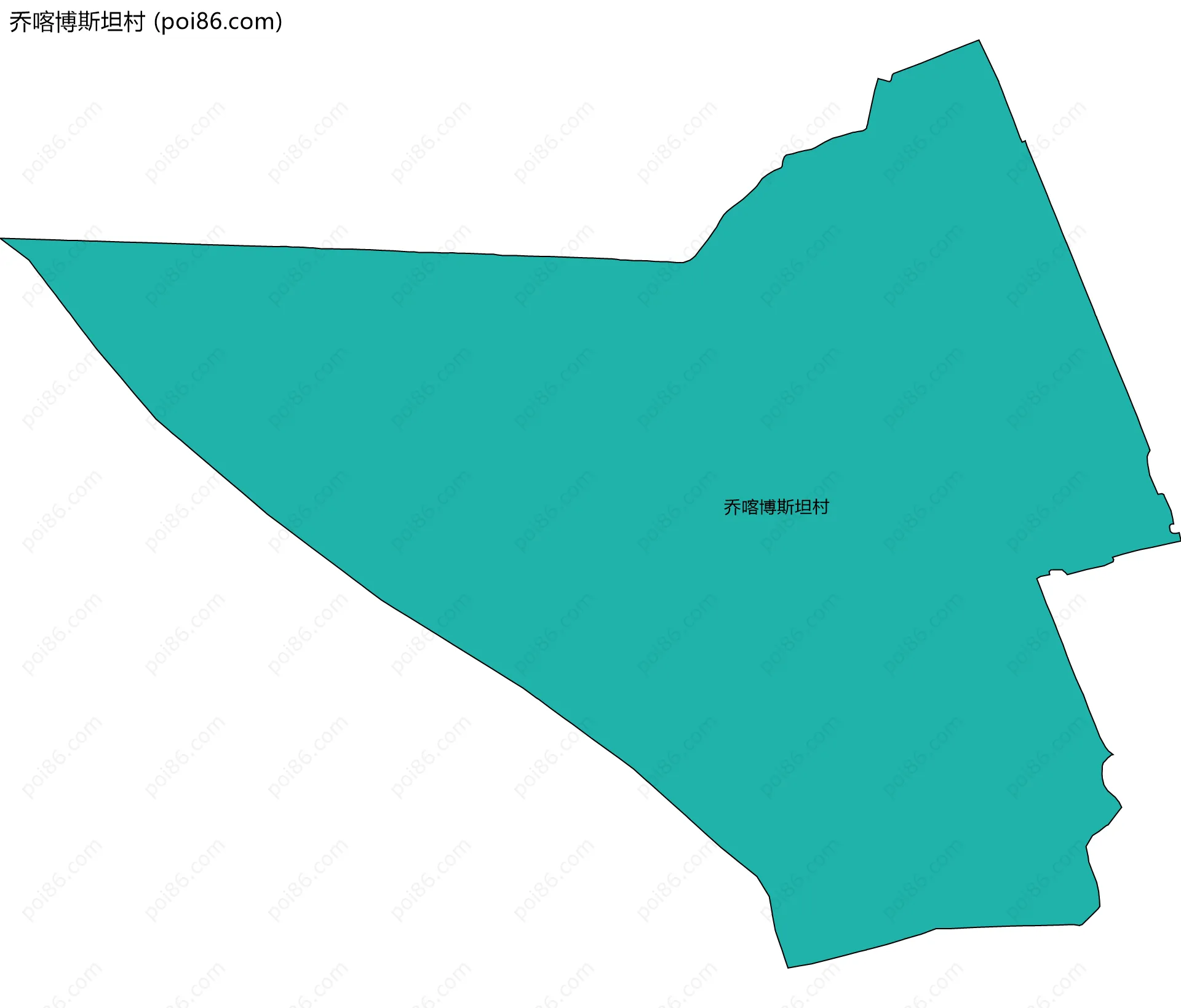 乔喀博斯坦村边界地图