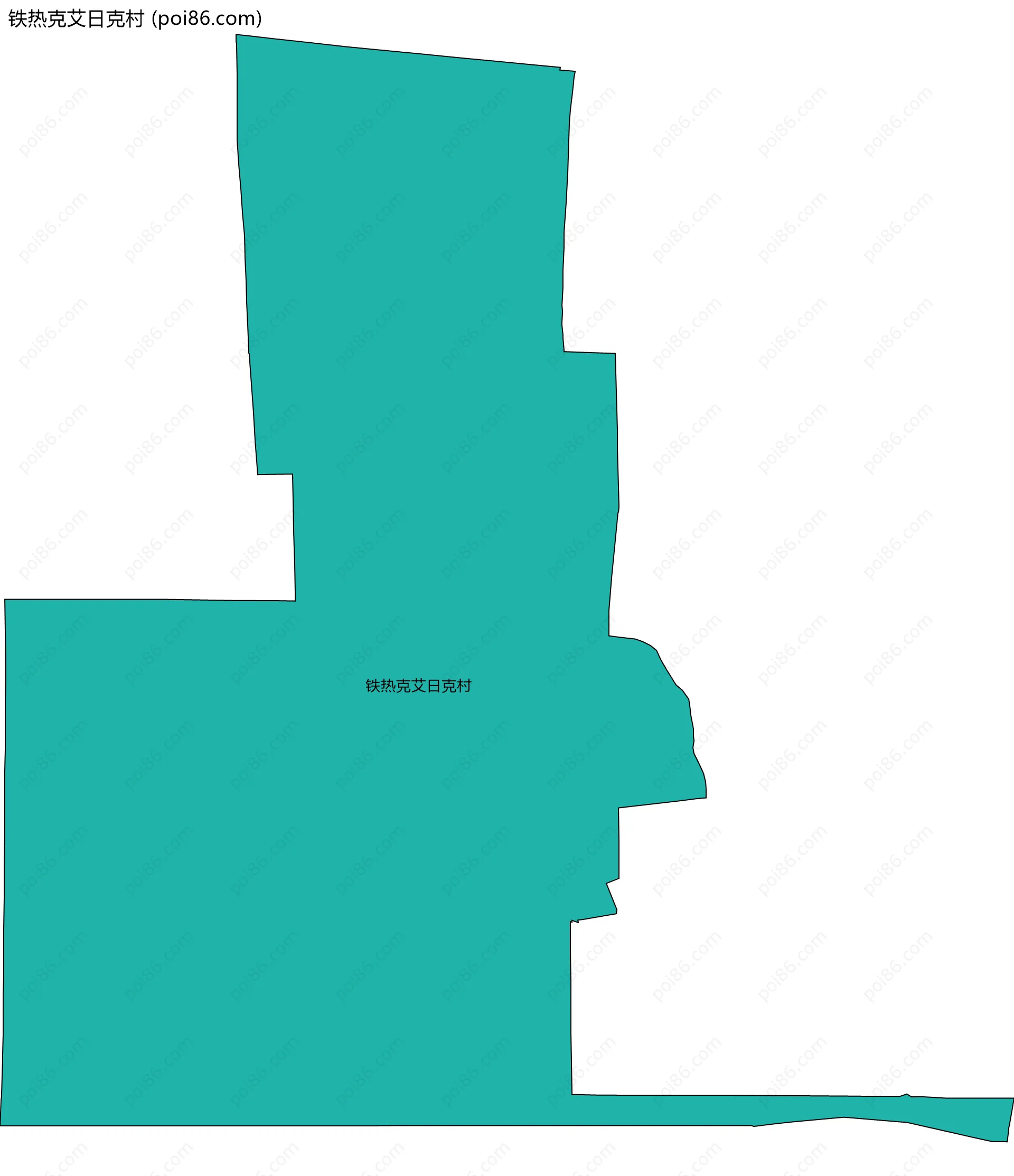 铁热克艾日克村边界地图
