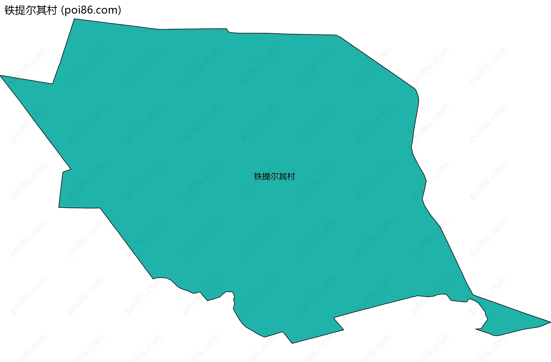 铁提尔其村边界地图