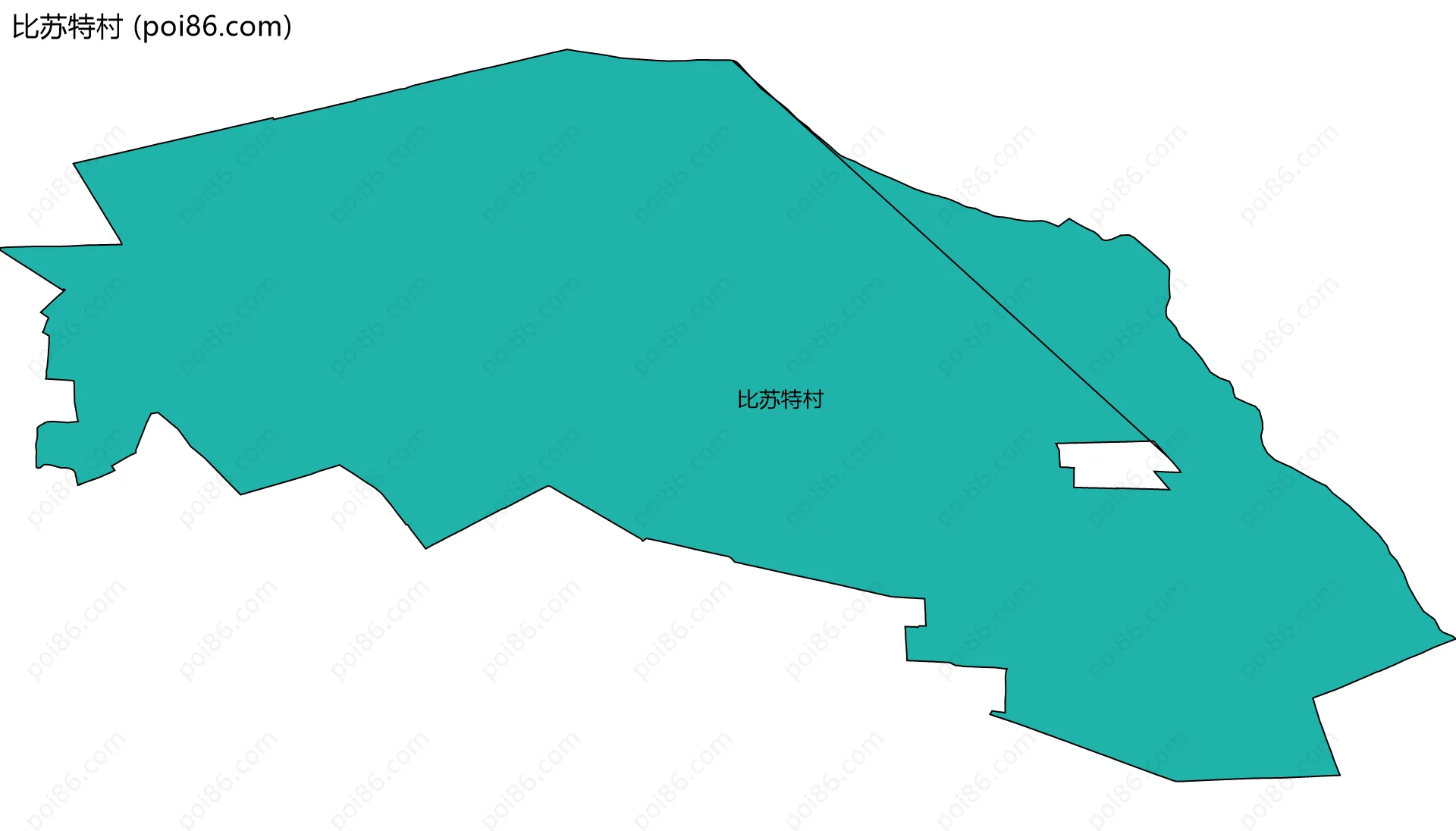比苏特村边界地图