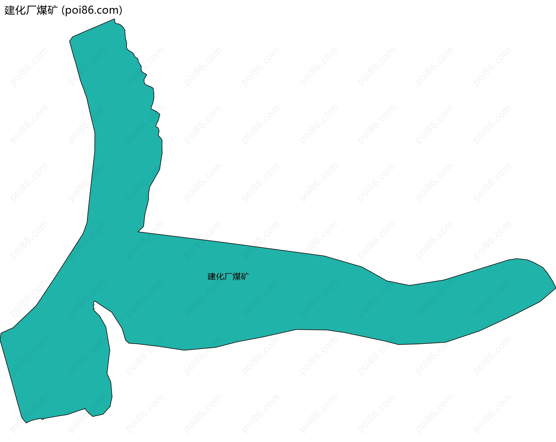 建化厂煤矿边界地图