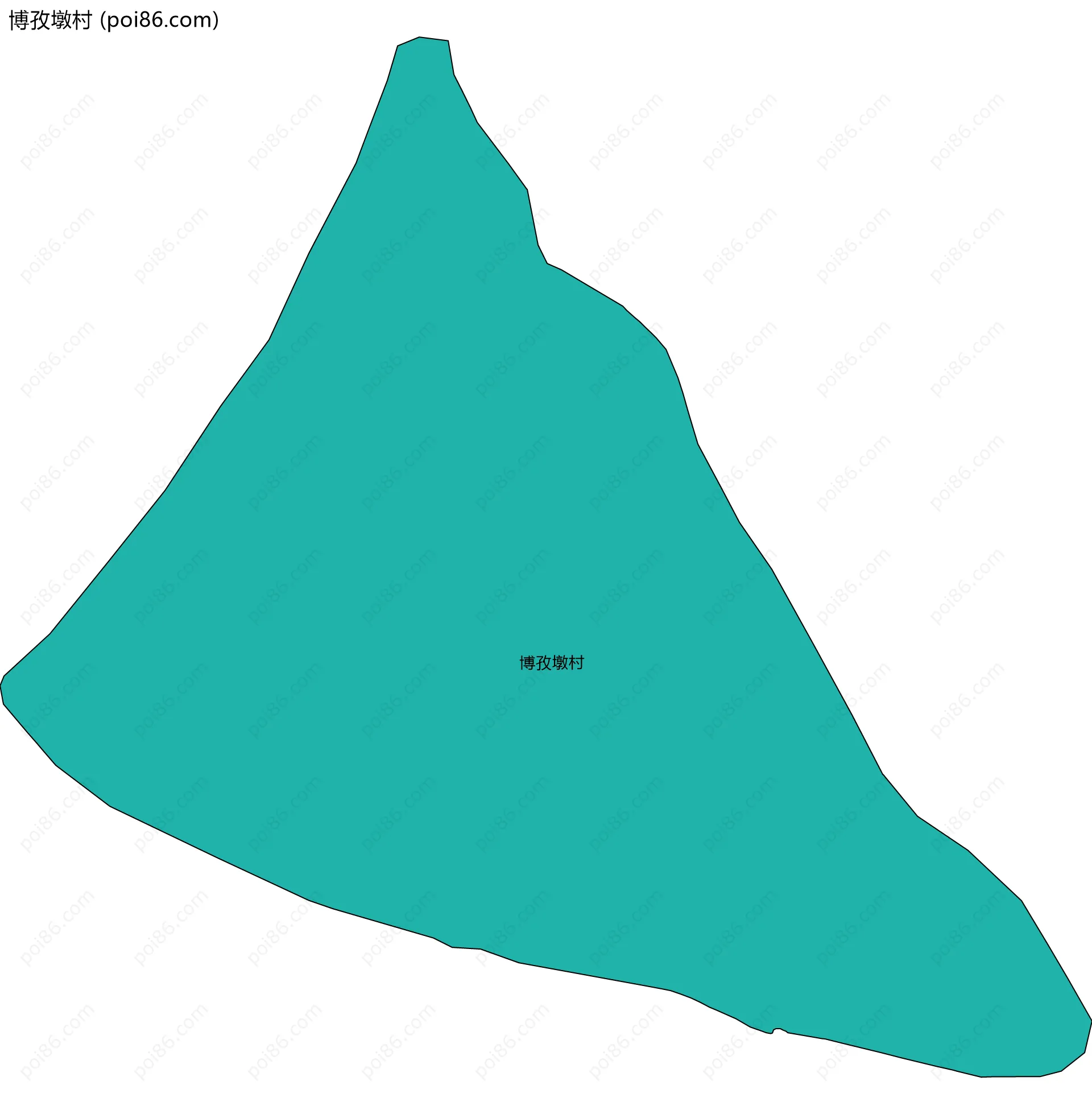 博孜墩村边界地图