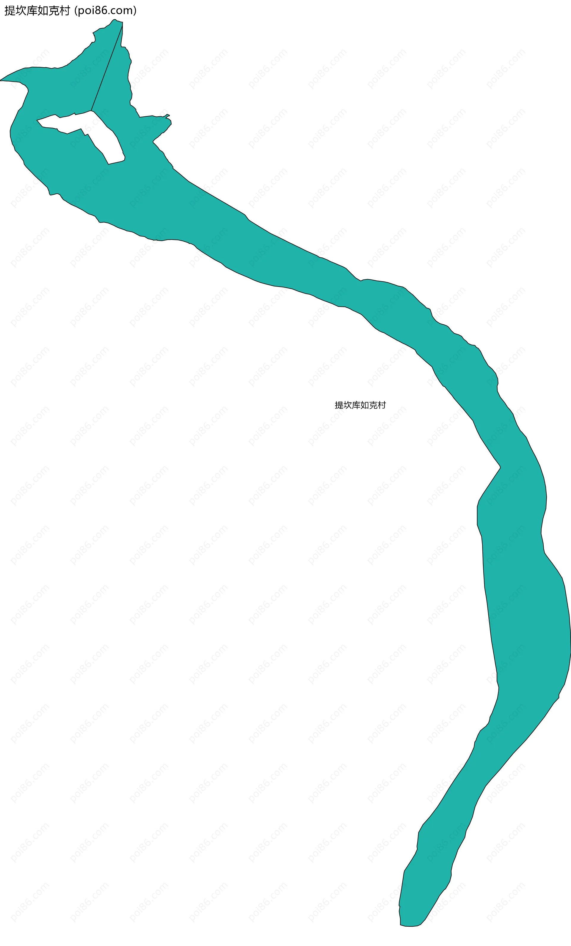 提坎库如克村边界地图