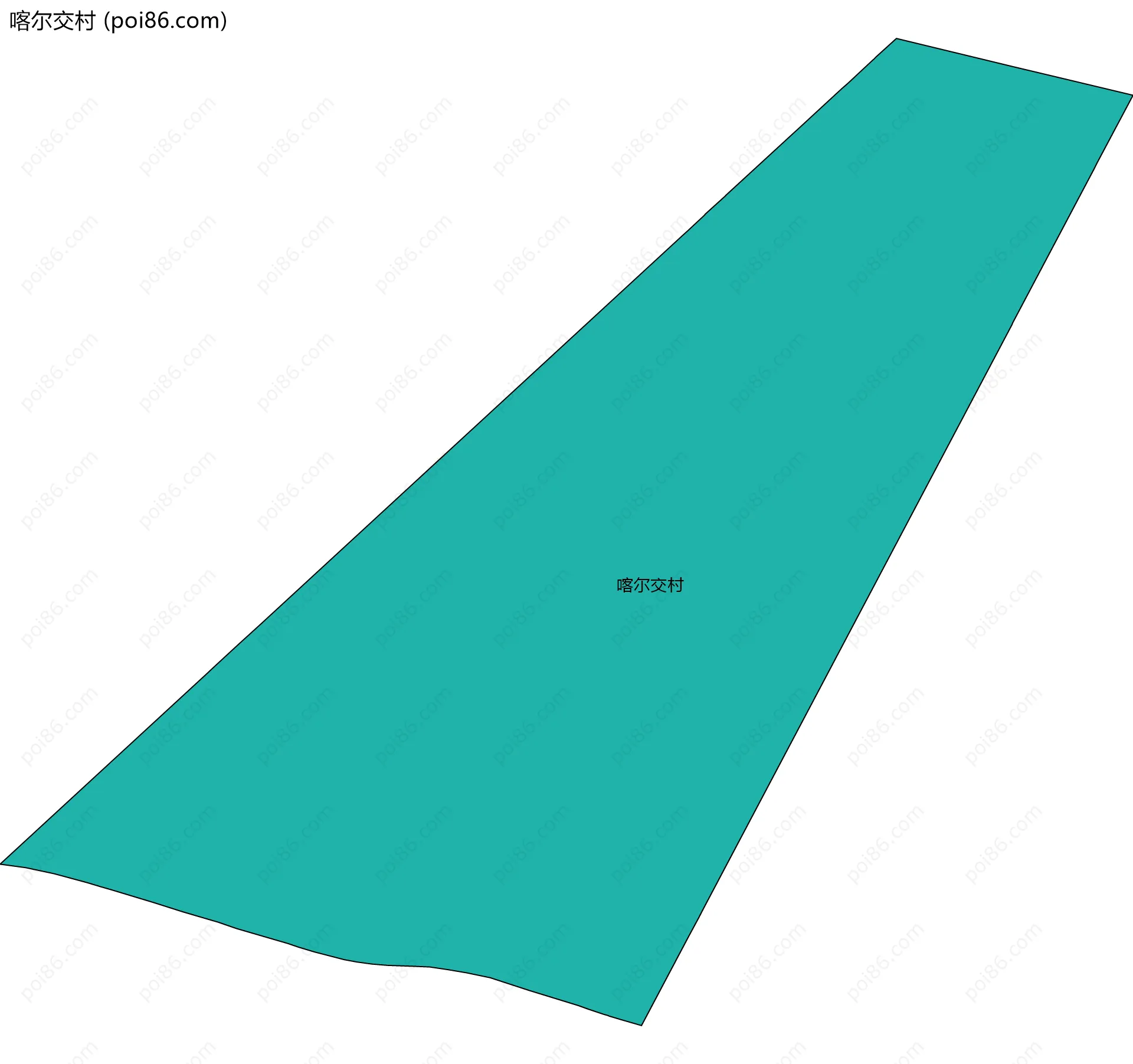 喀尔交村边界地图