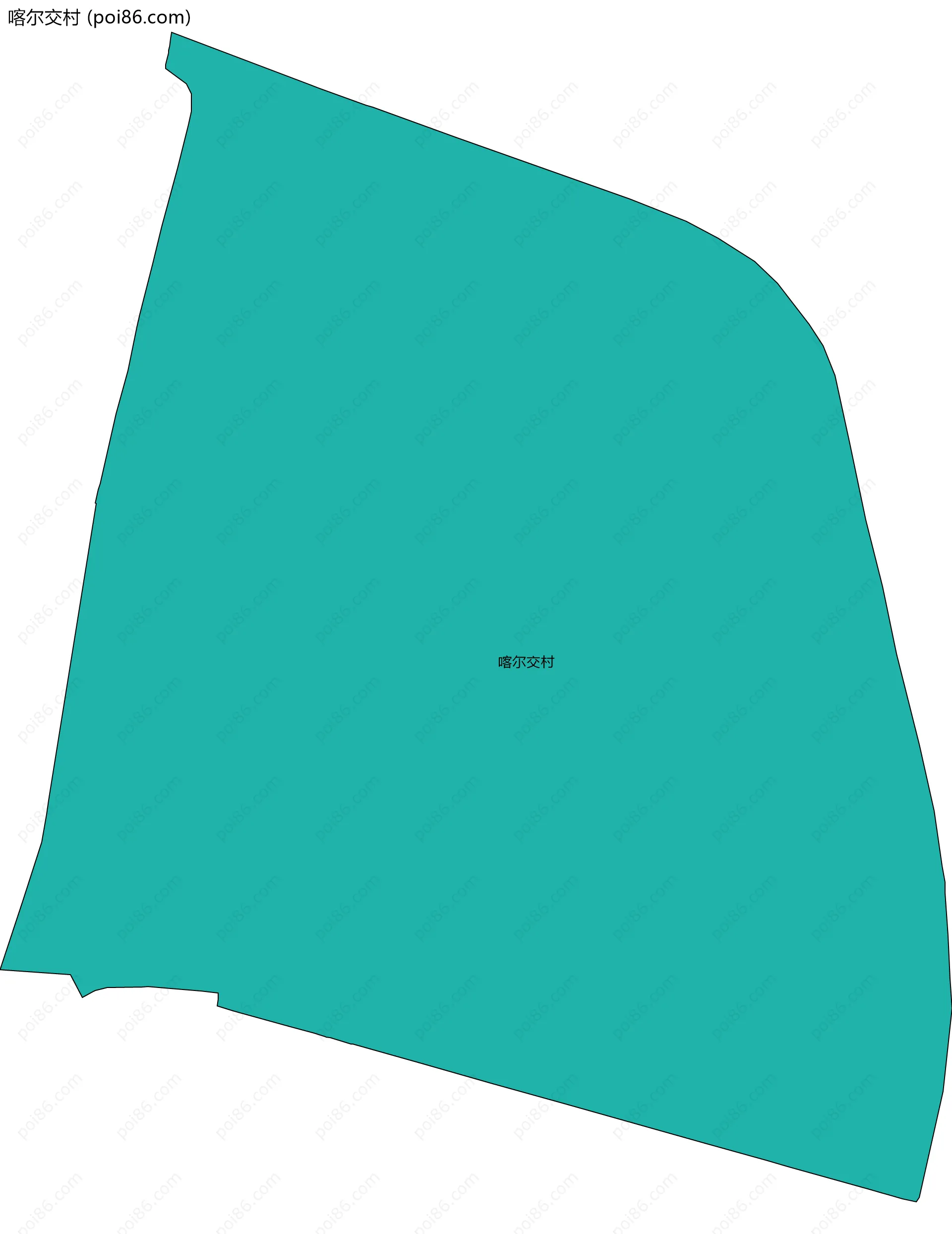喀尔交村边界地图