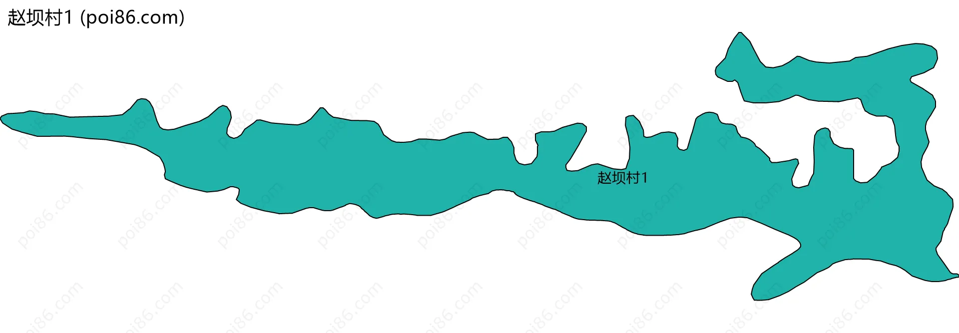 赵坝村1边界地图