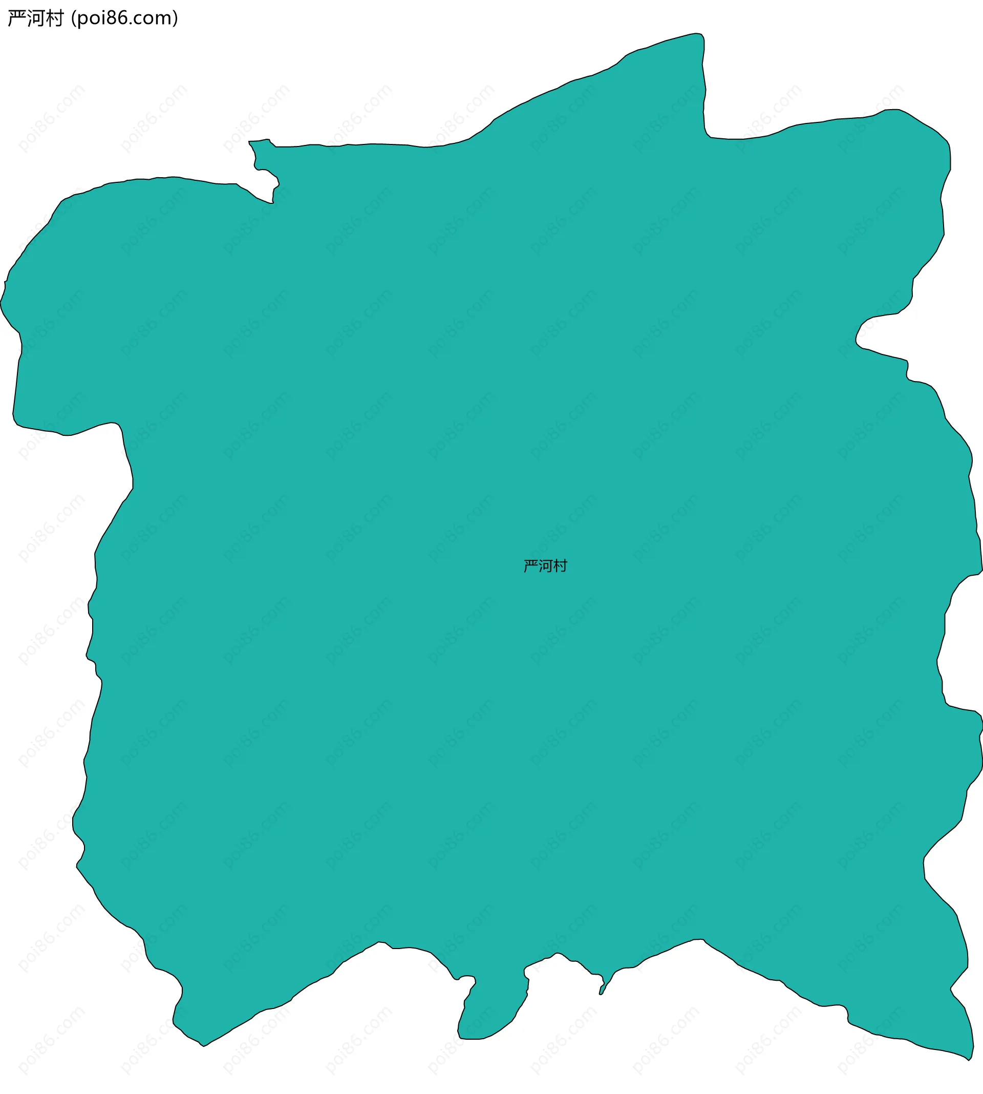 严河村边界地图