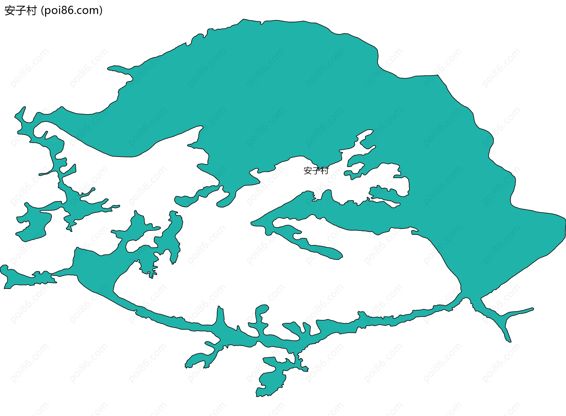 安子村边界地图