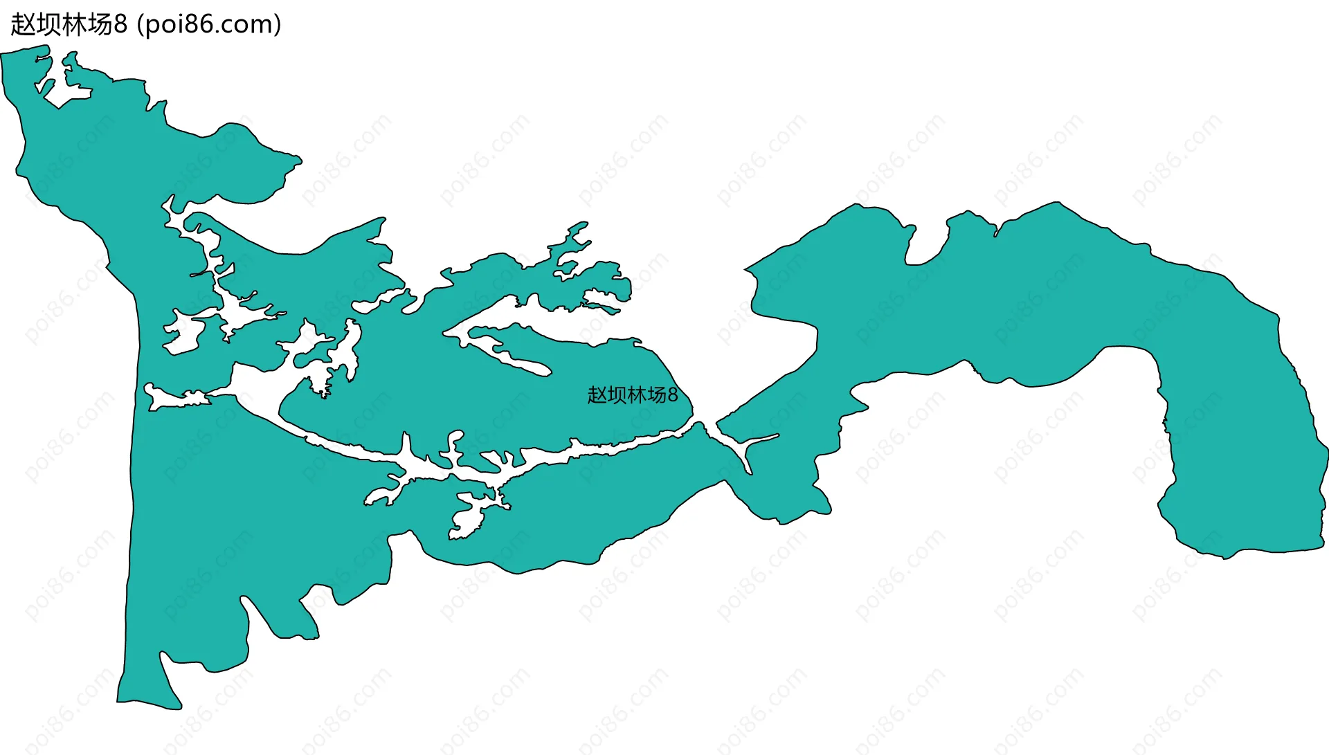 赵坝林场8边界地图