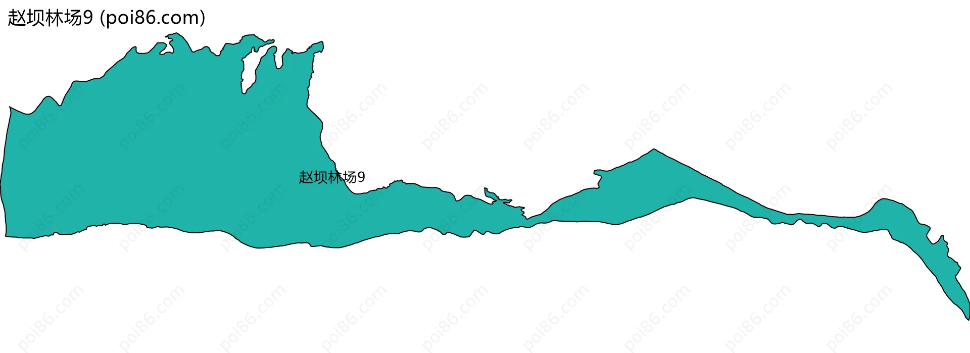赵坝林场9边界地图