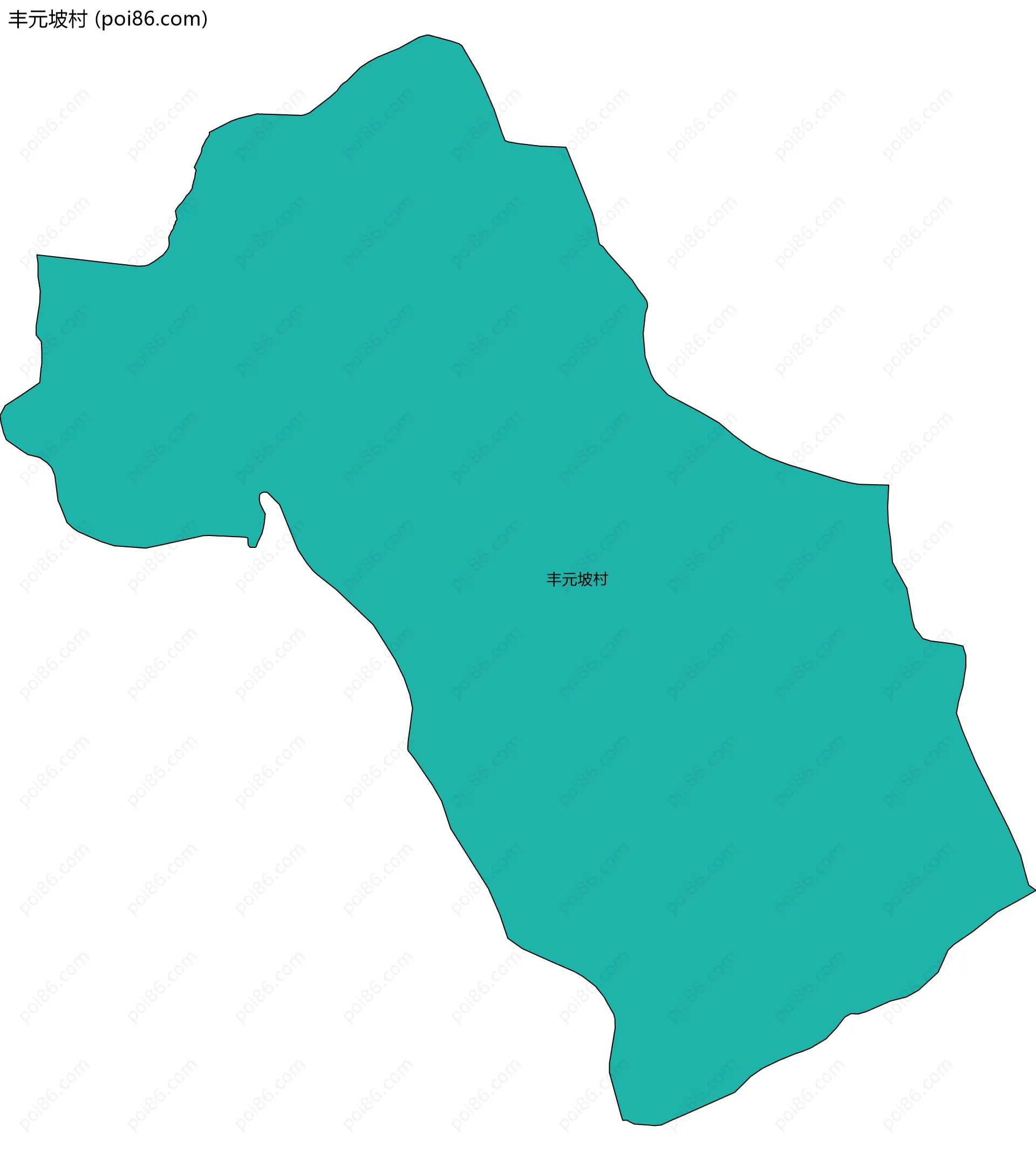 丰元坡村边界地图