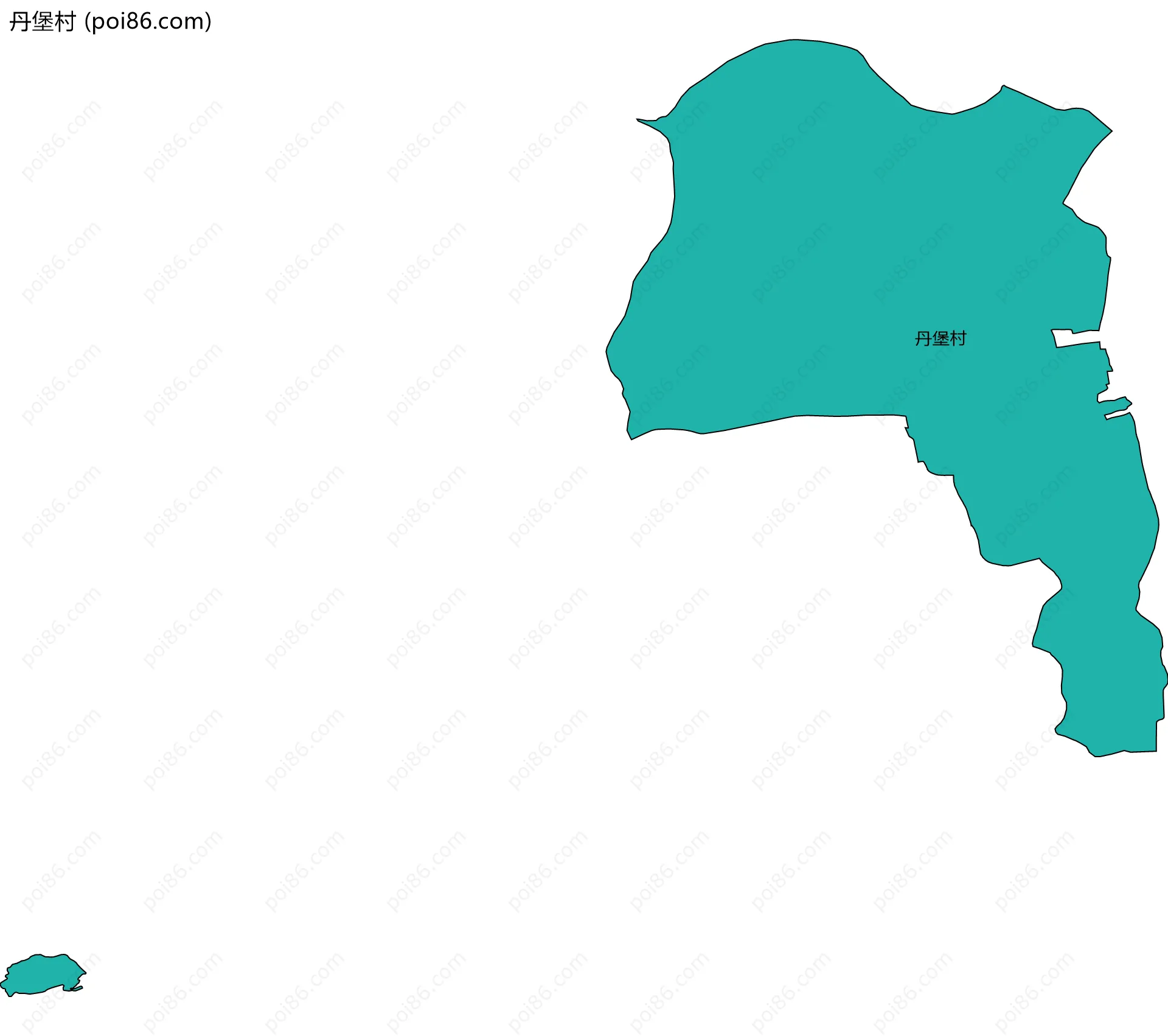 丹堡村边界地图