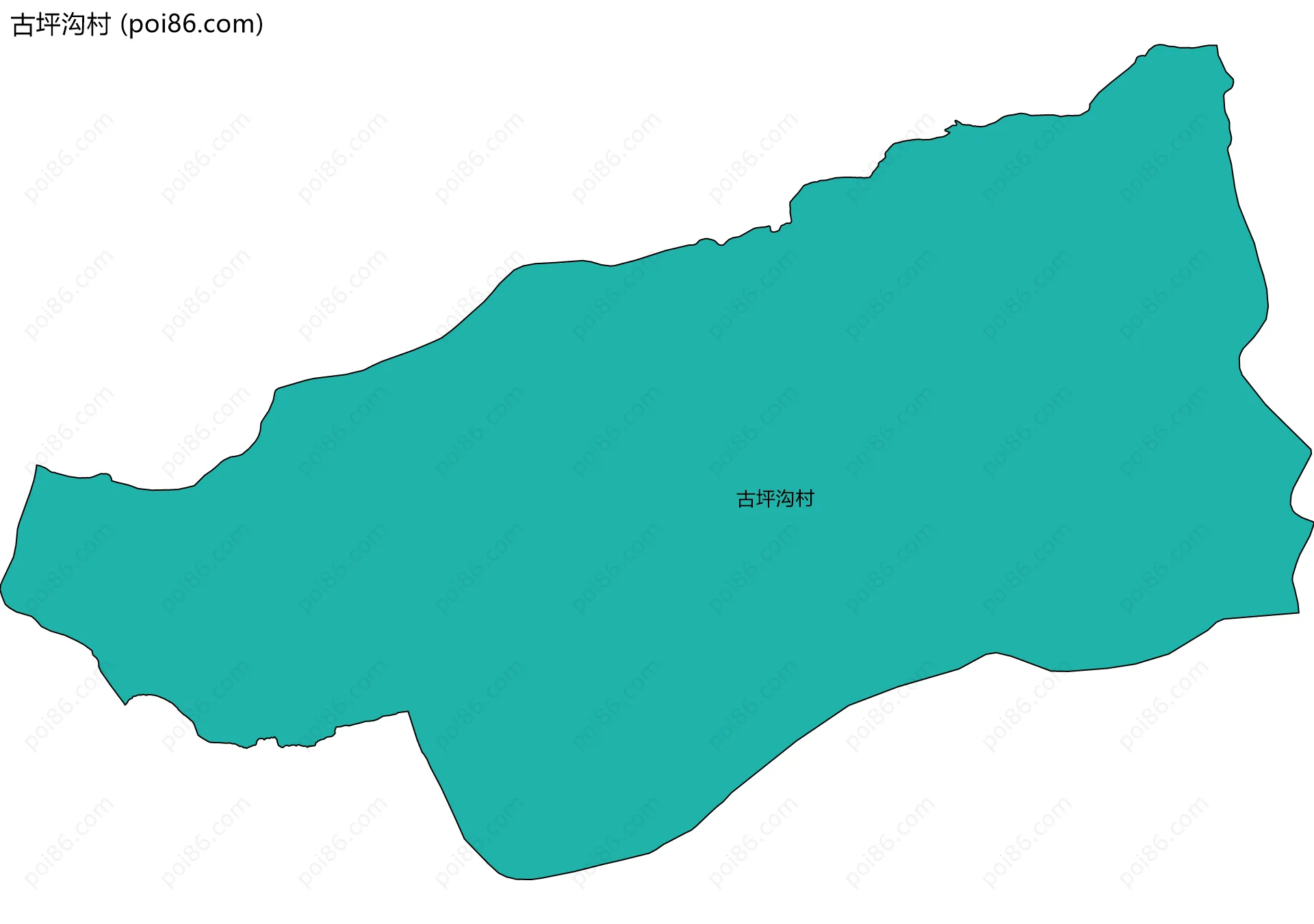 古坪沟村边界地图