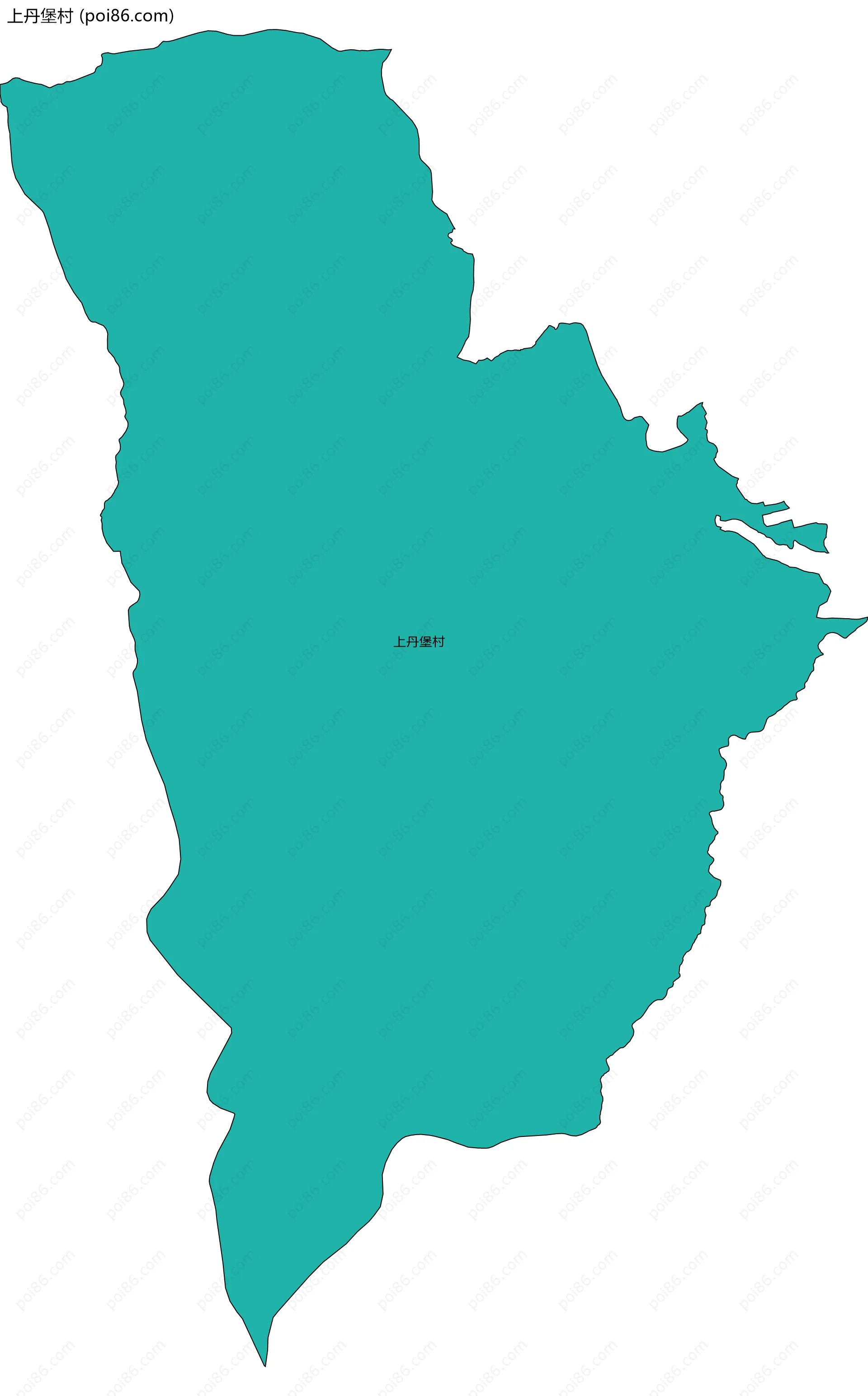 上丹堡村边界地图