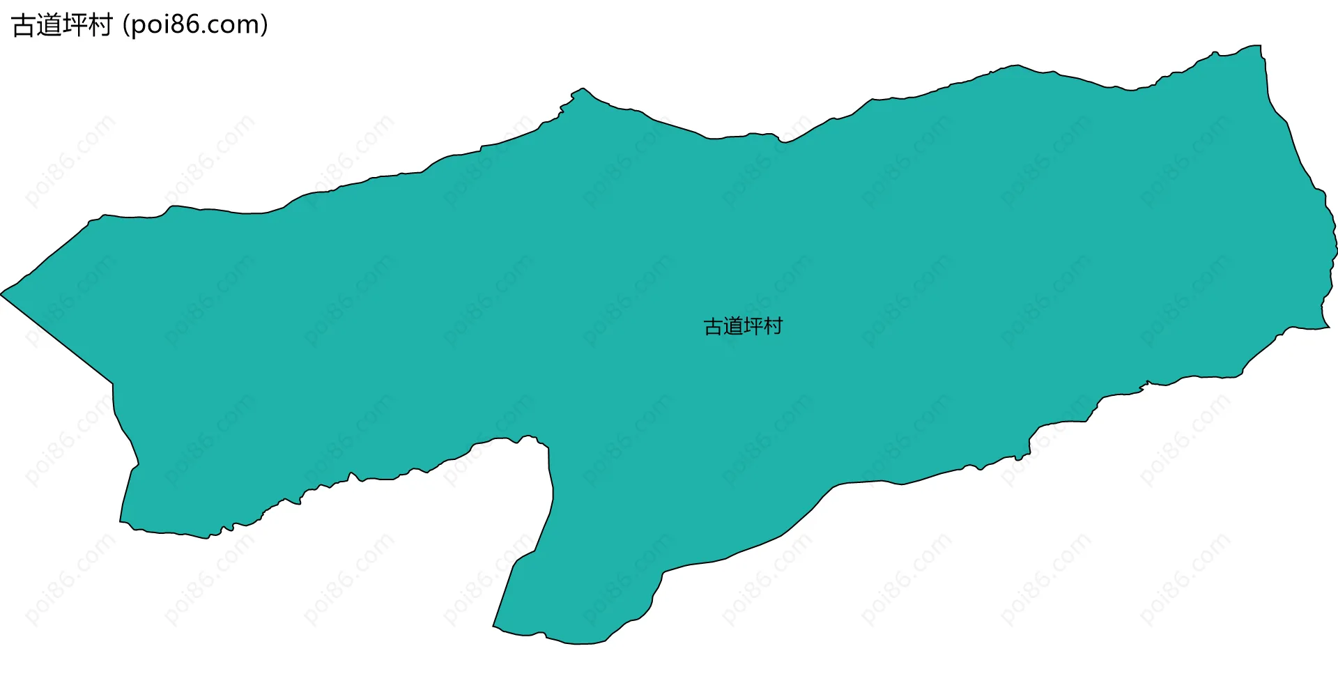 古道坪村边界地图