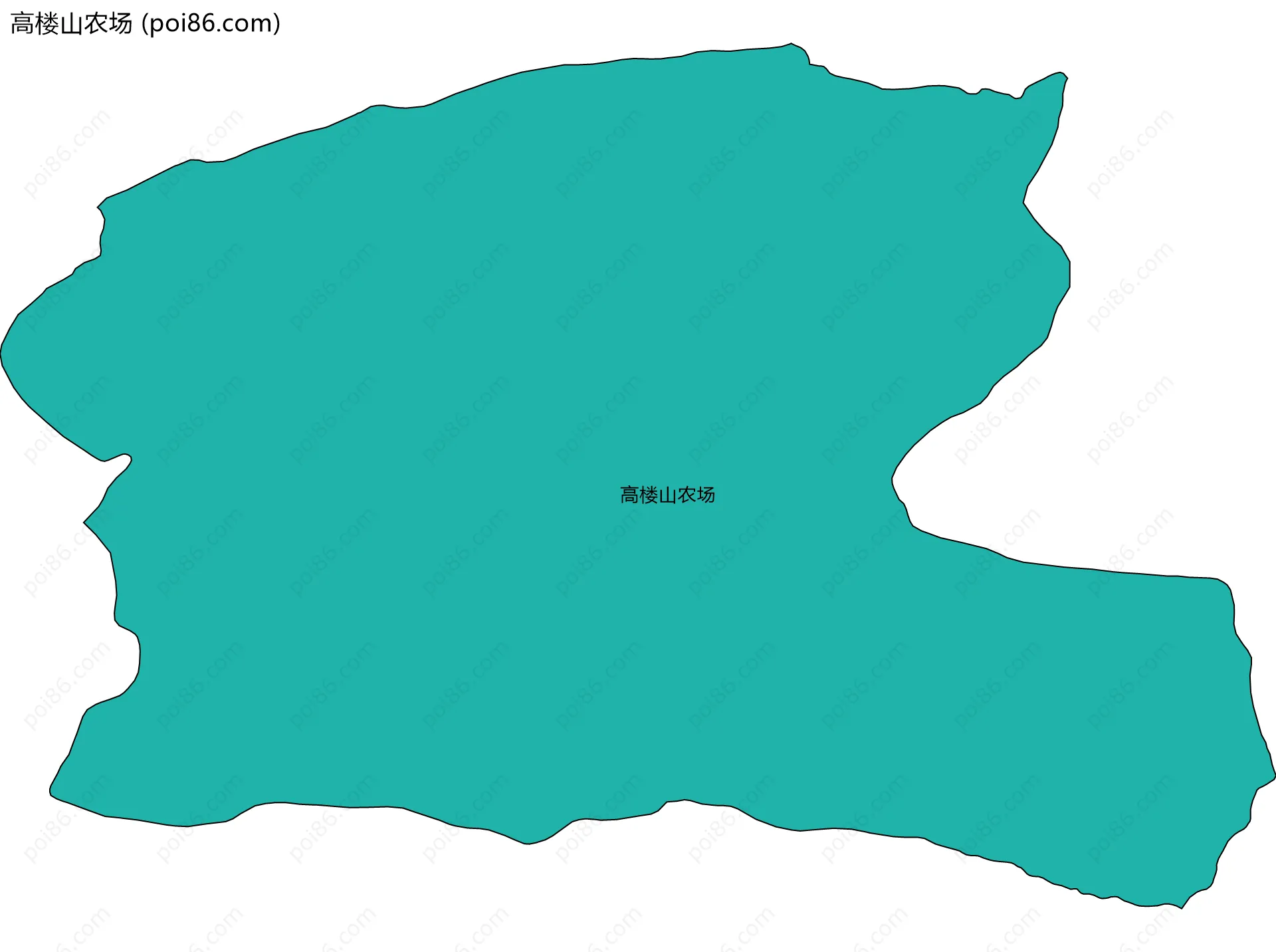 高楼山农场边界地图