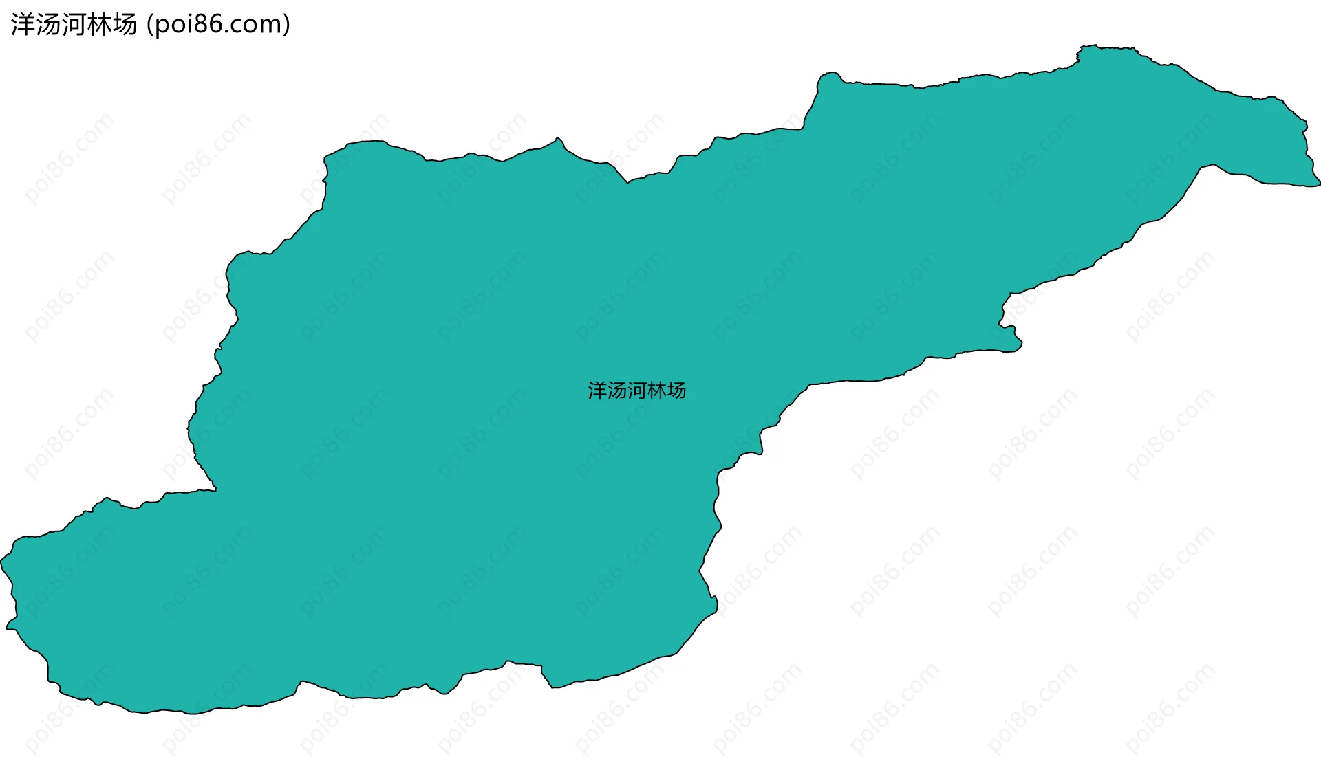 洋汤河林场边界地图