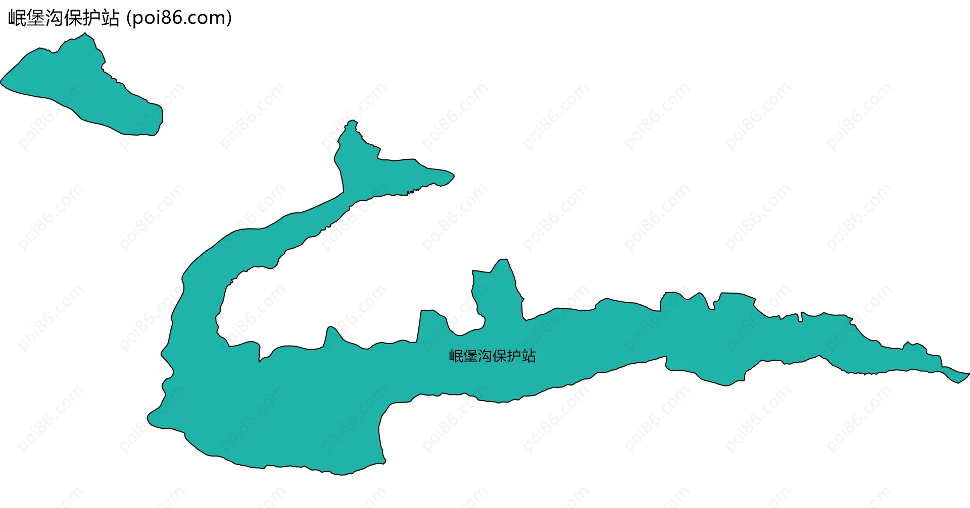岷堡沟保护站边界地图