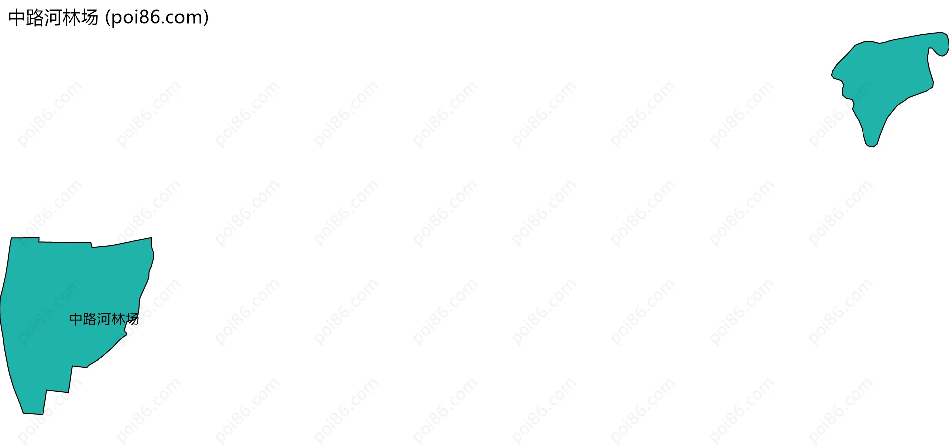 中路河林场边界地图