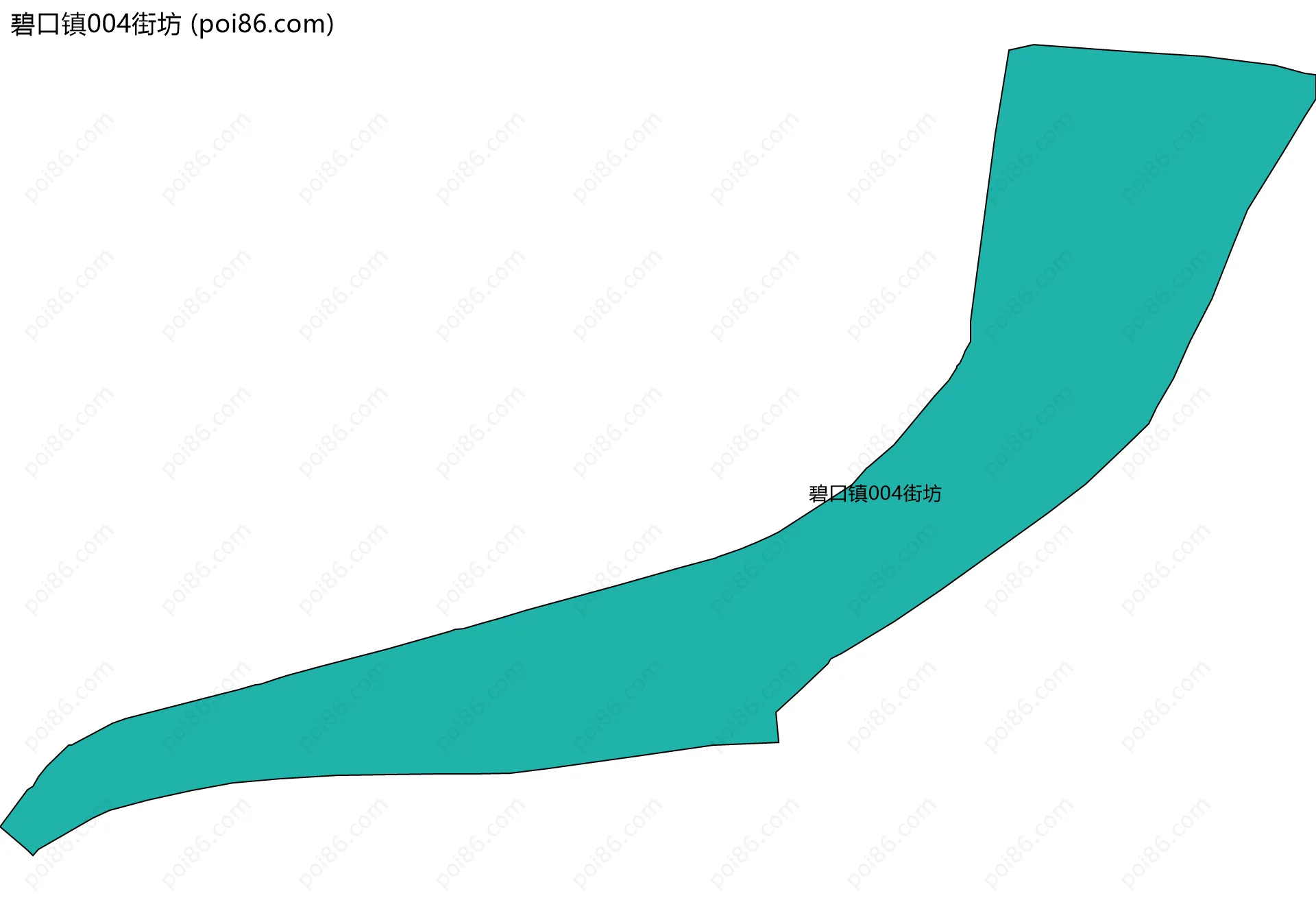 碧口镇004街坊边界地图