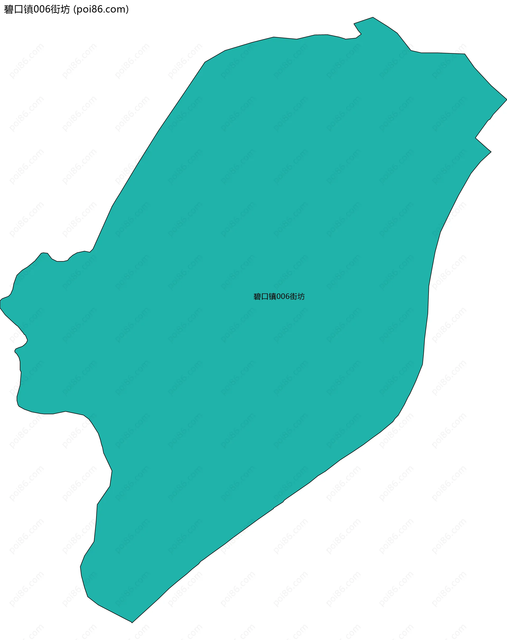 碧口镇006街坊边界地图