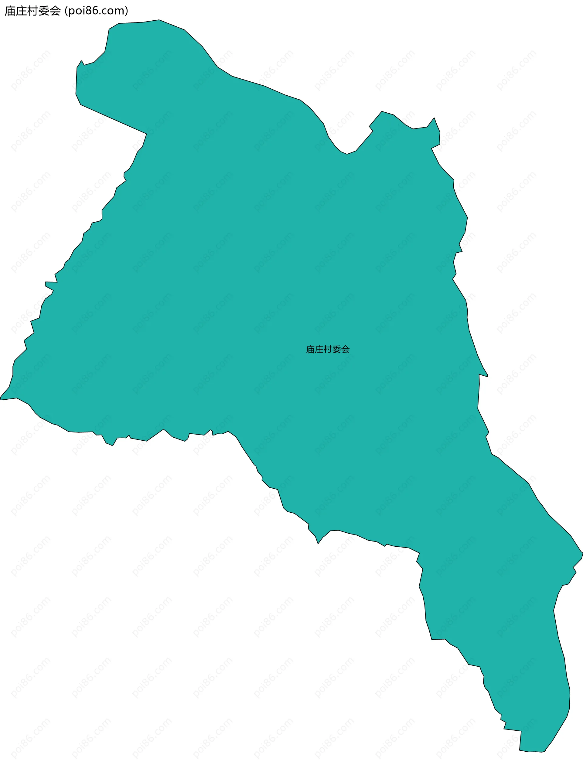 庙庄村委会边界地图