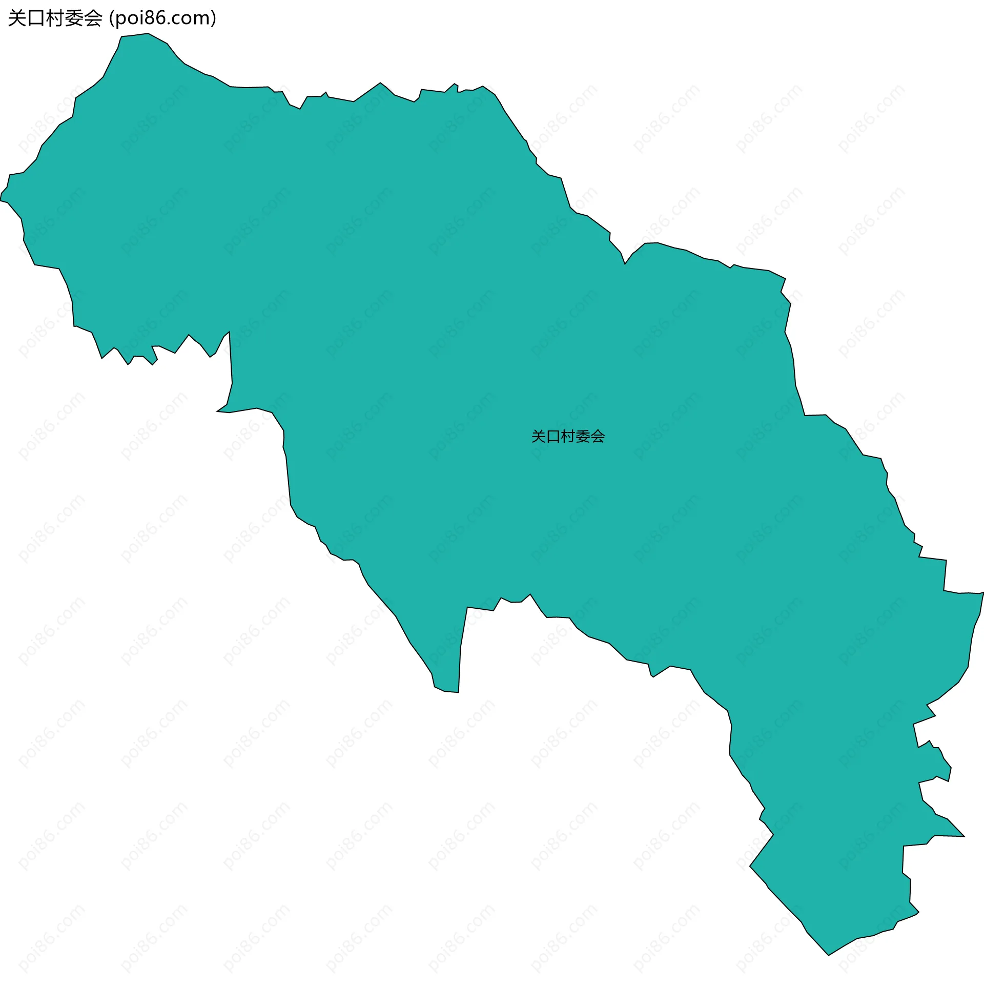 关口村委会边界地图