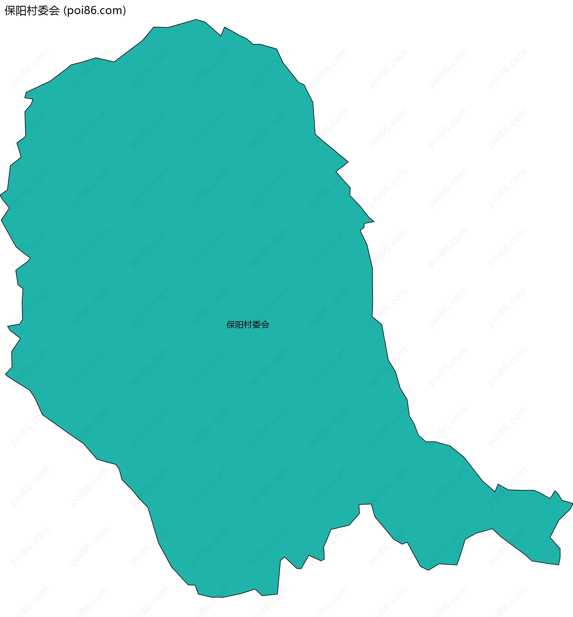 保阳村委会边界地图