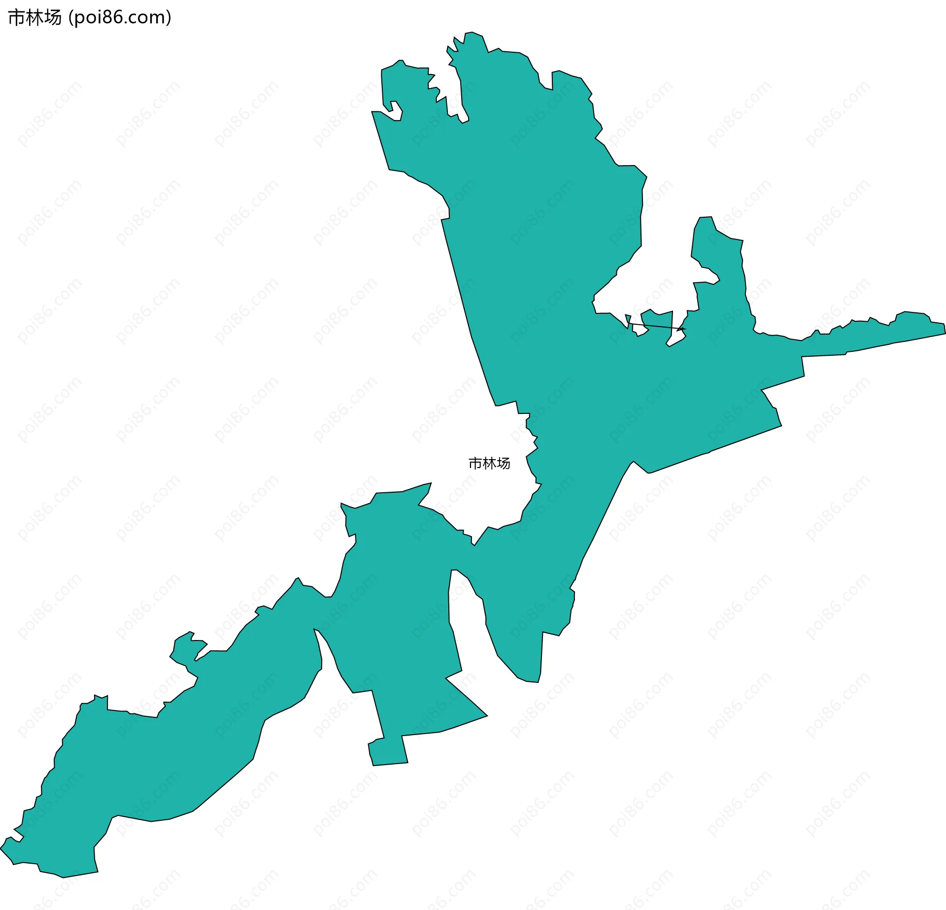 市林场边界地图