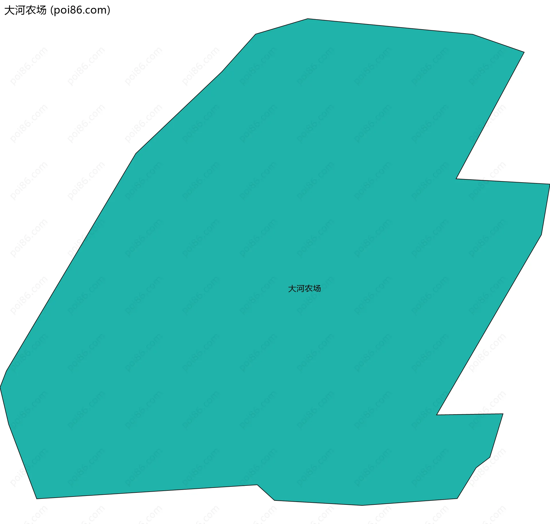 大河农场边界地图