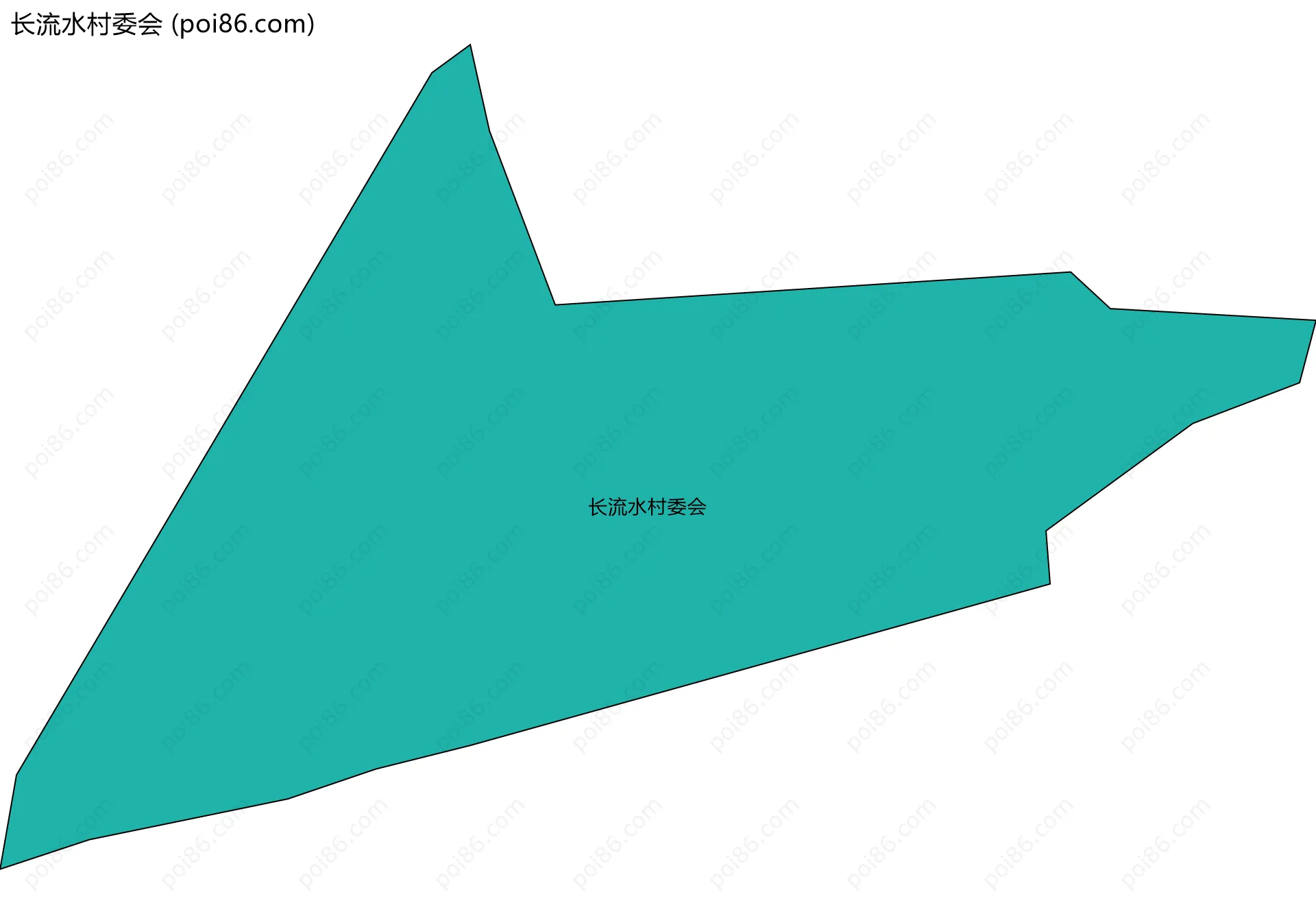 长流水村委会边界地图