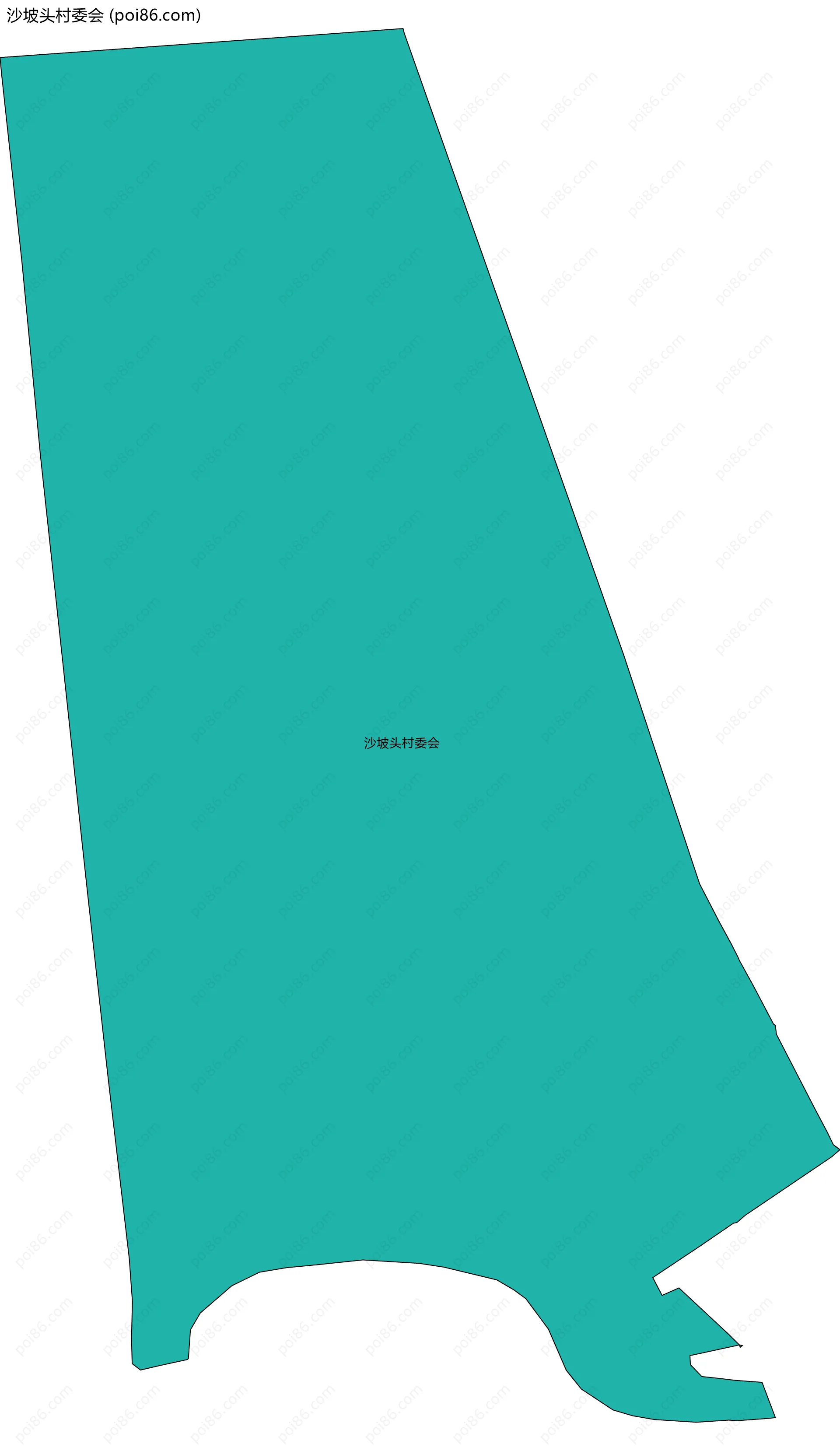 沙坡头村委会边界地图