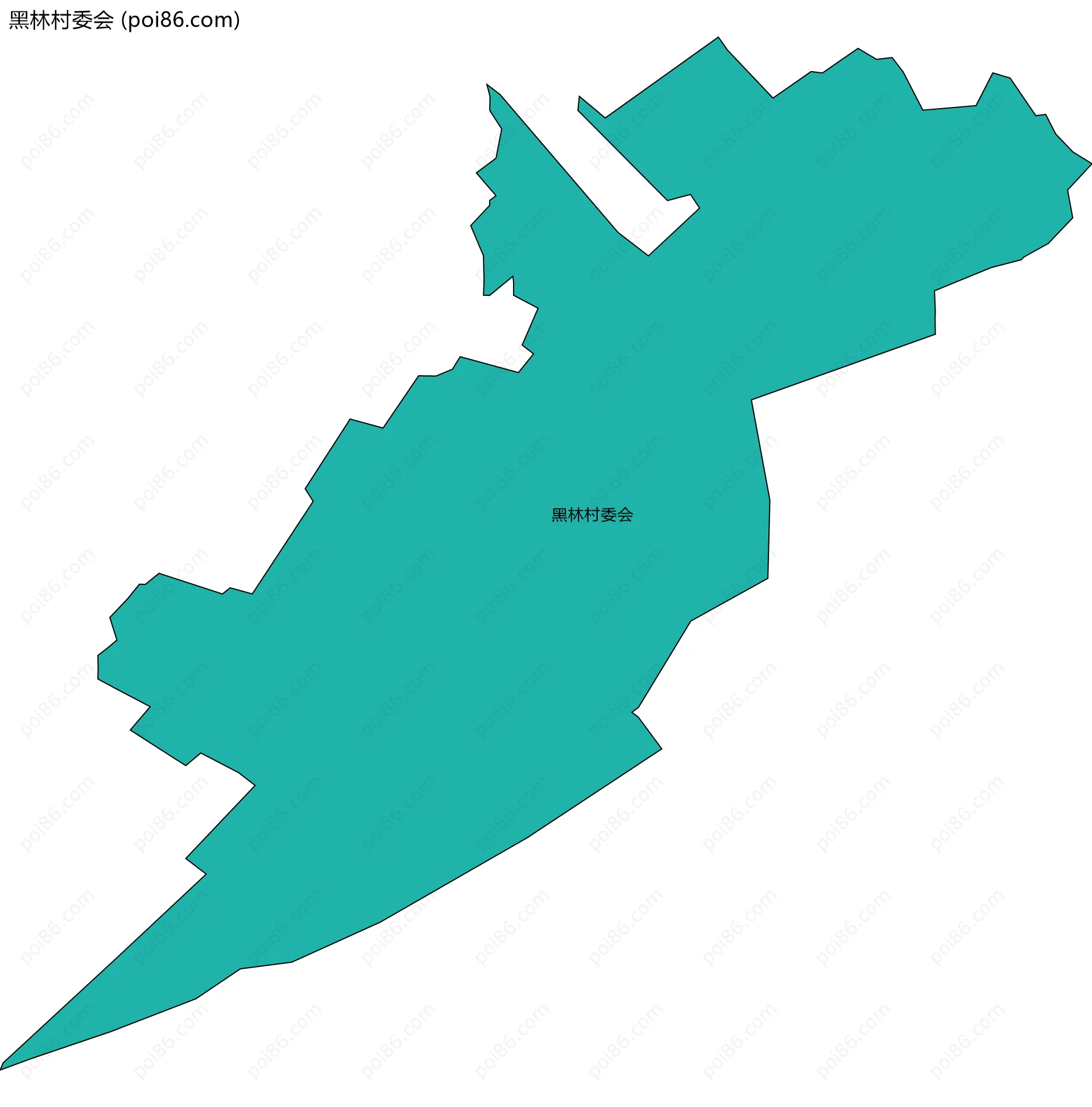 黑林村委会边界地图