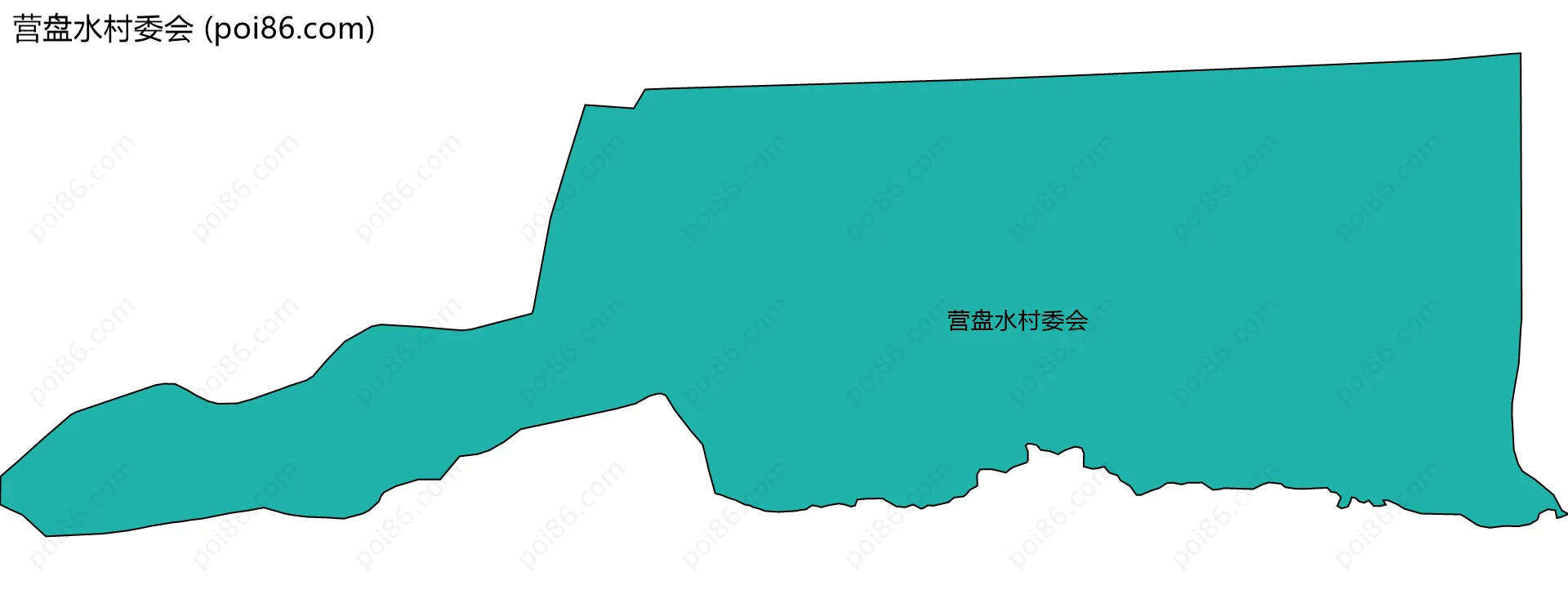 营盘水村委会边界地图