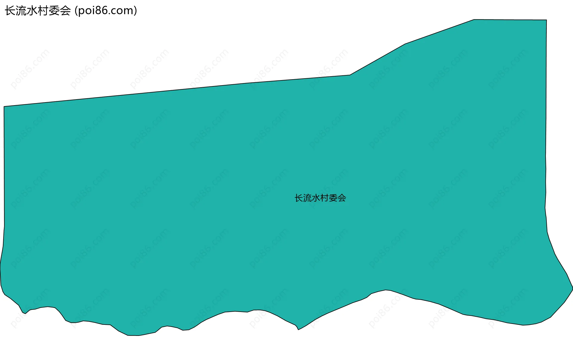 长流水村委会边界地图