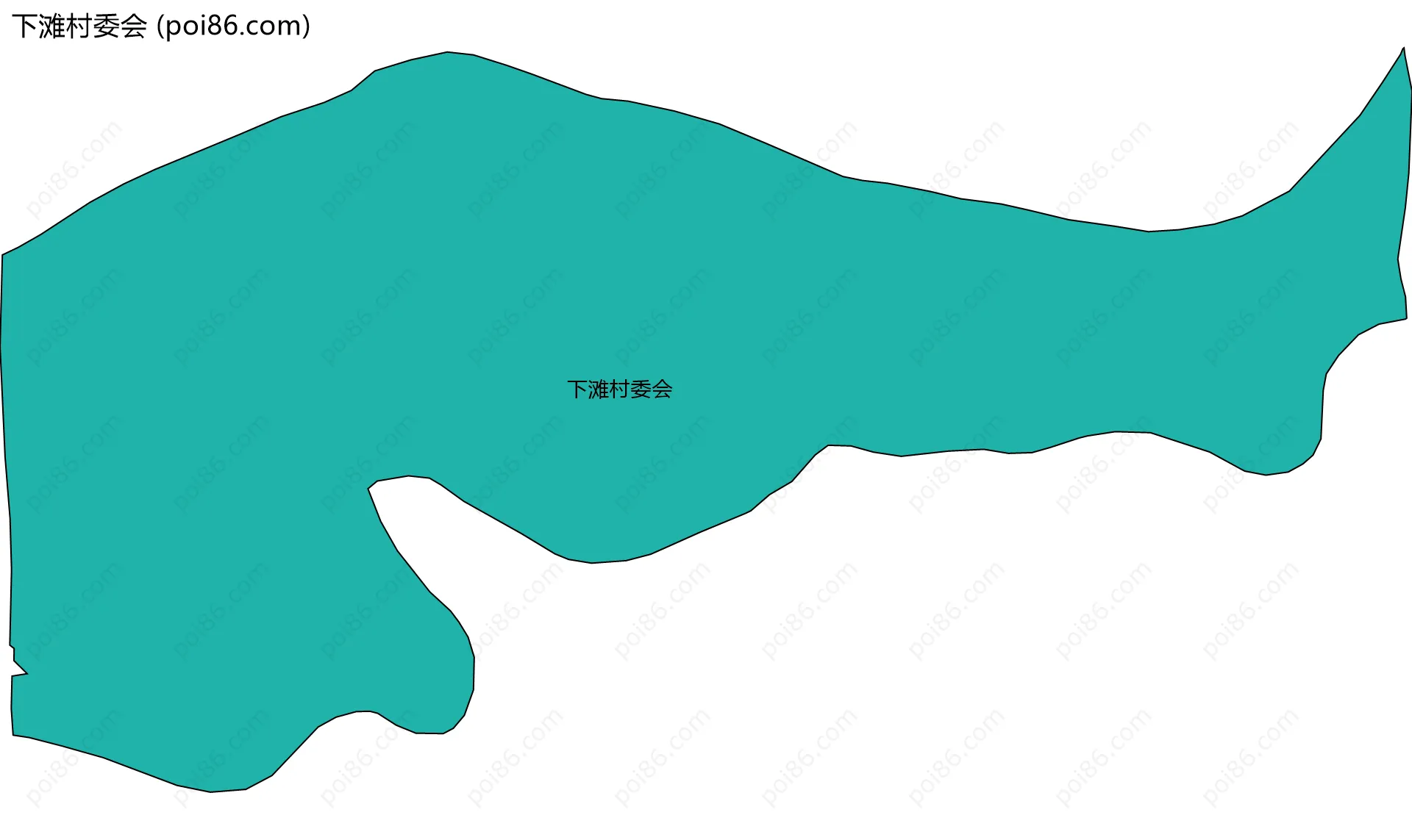 下滩村委会边界地图