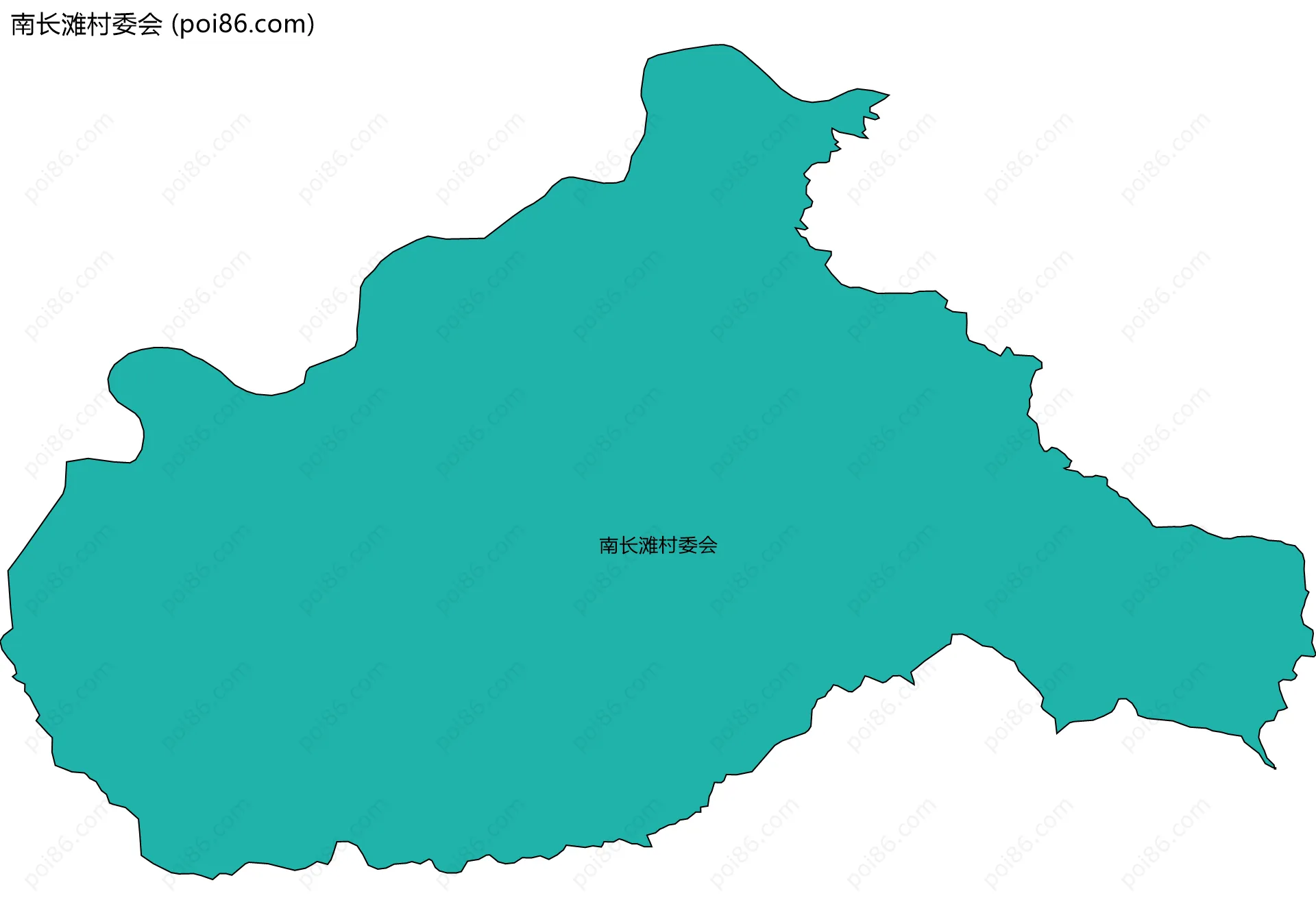 南长滩村委会边界地图