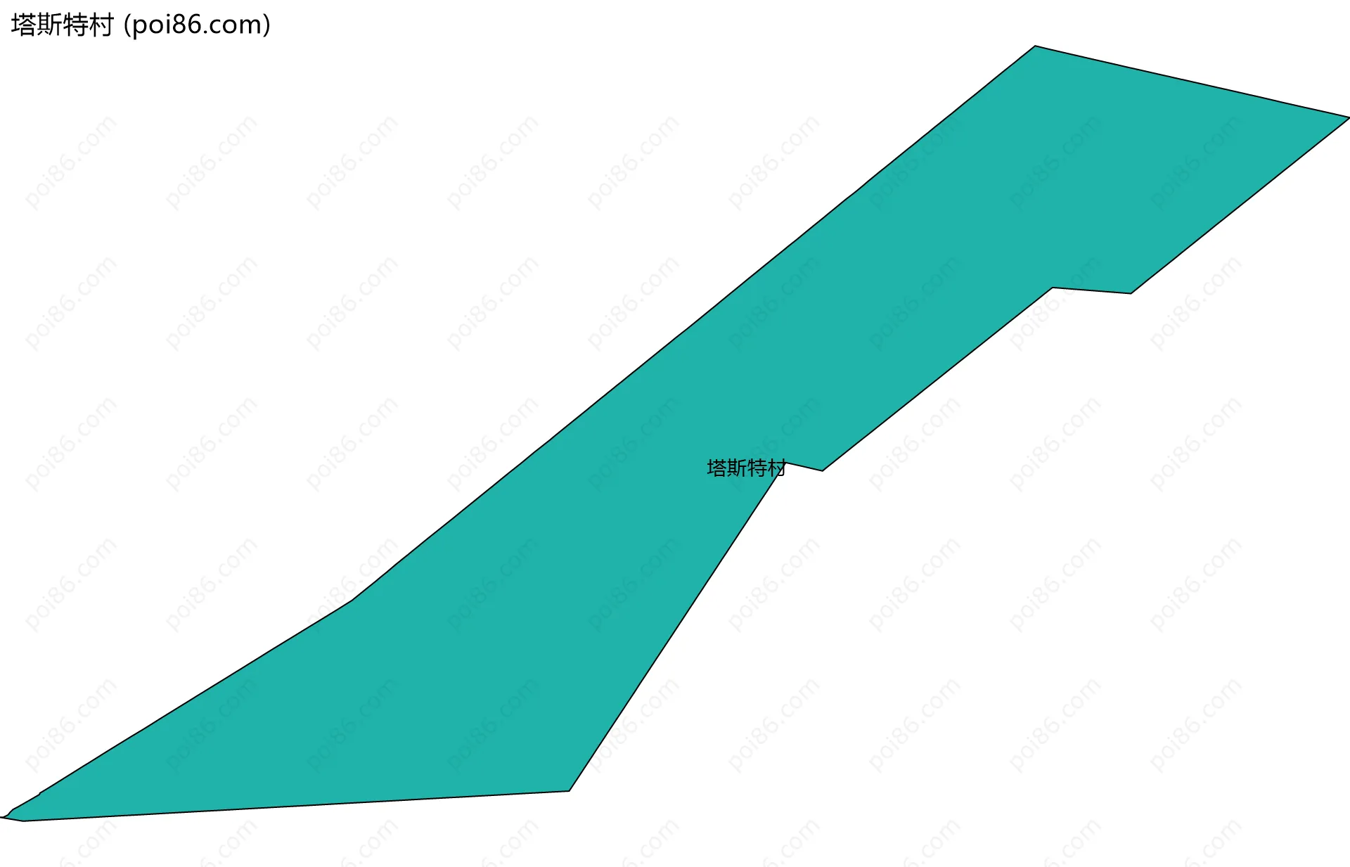 塔斯特村边界地图