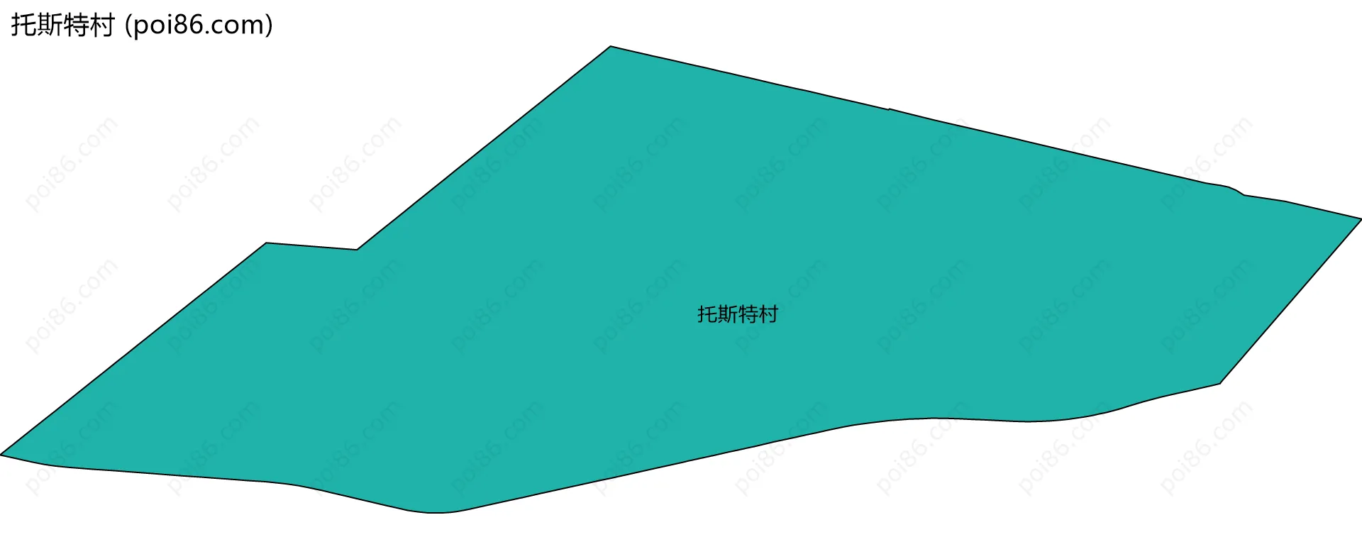 托斯特村边界地图