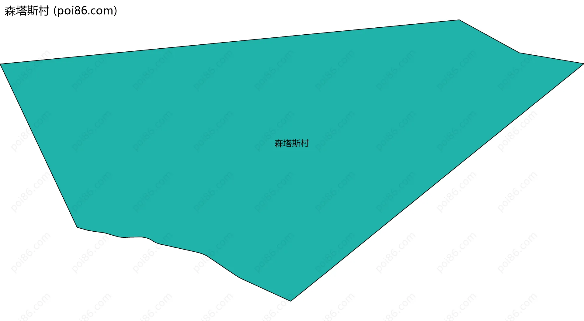 森塔斯村边界地图