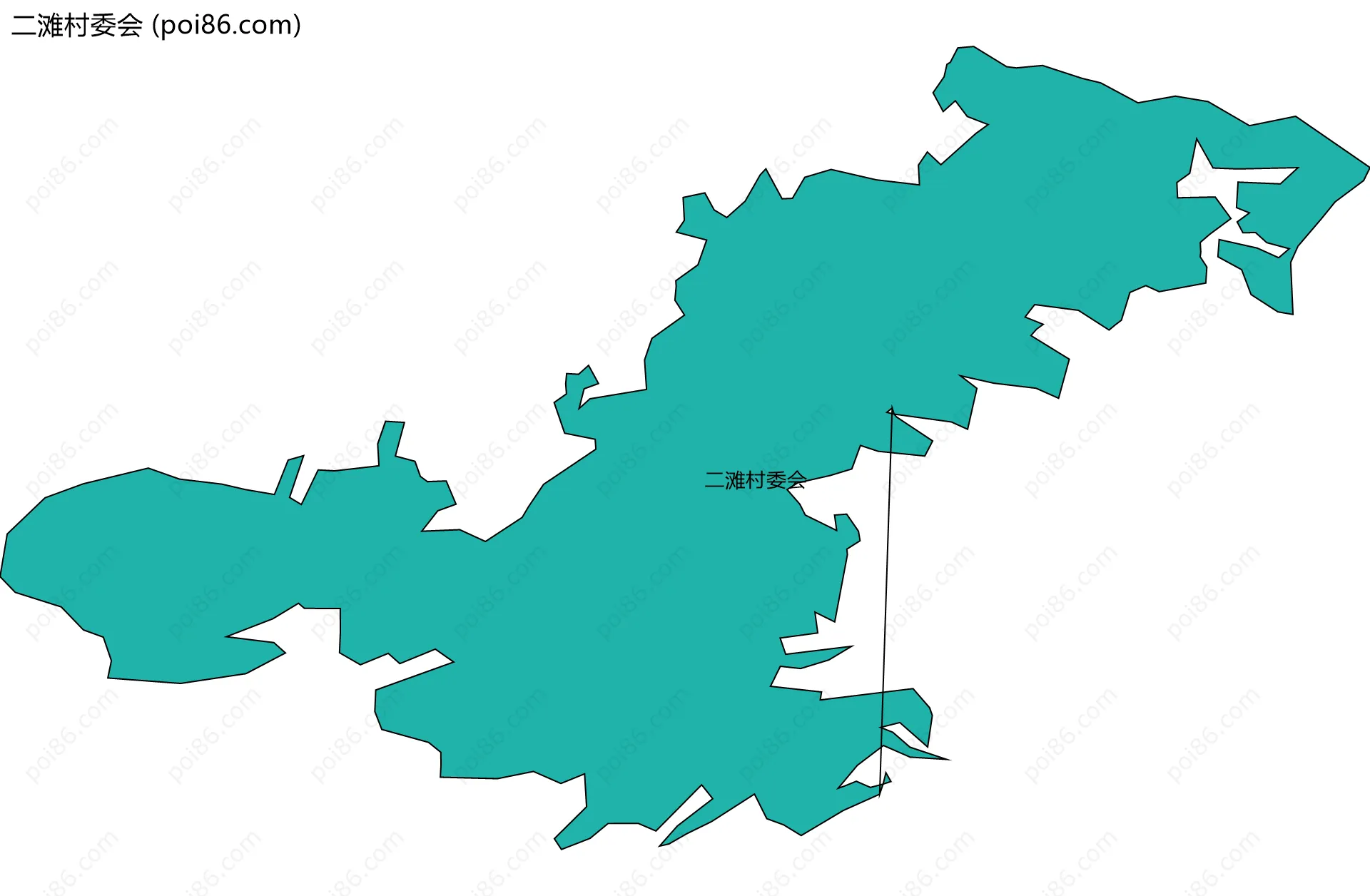 二滩村委会边界地图