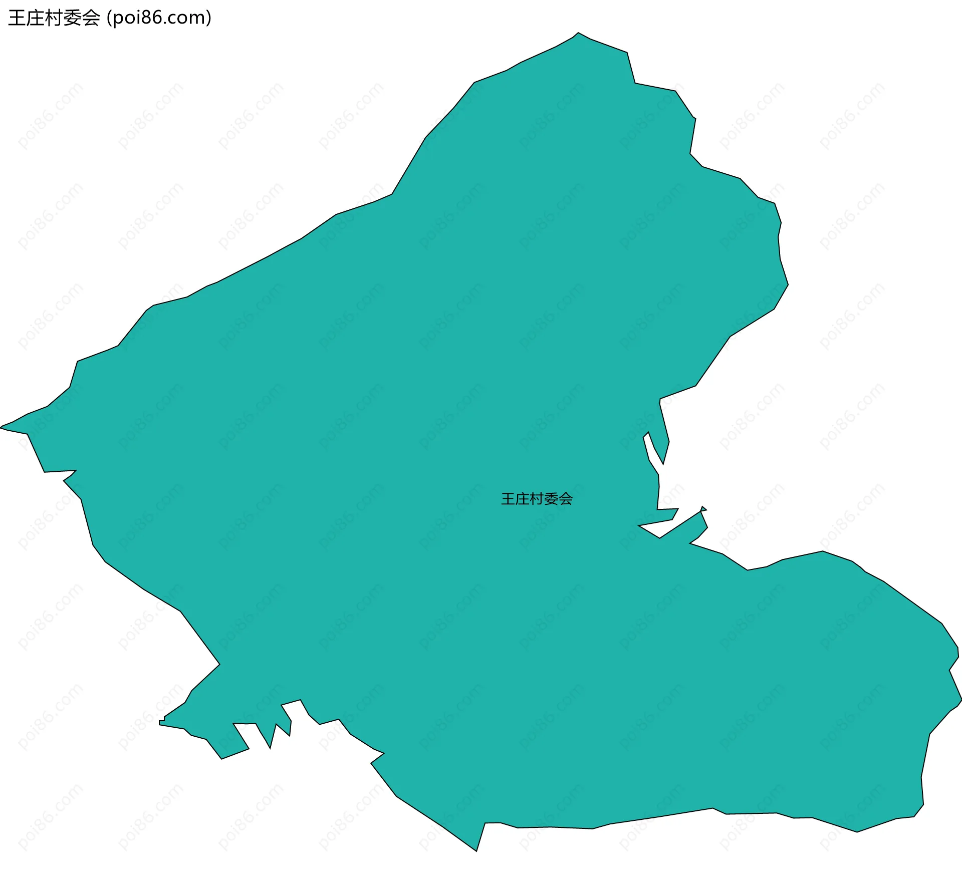 王庄村委会边界地图