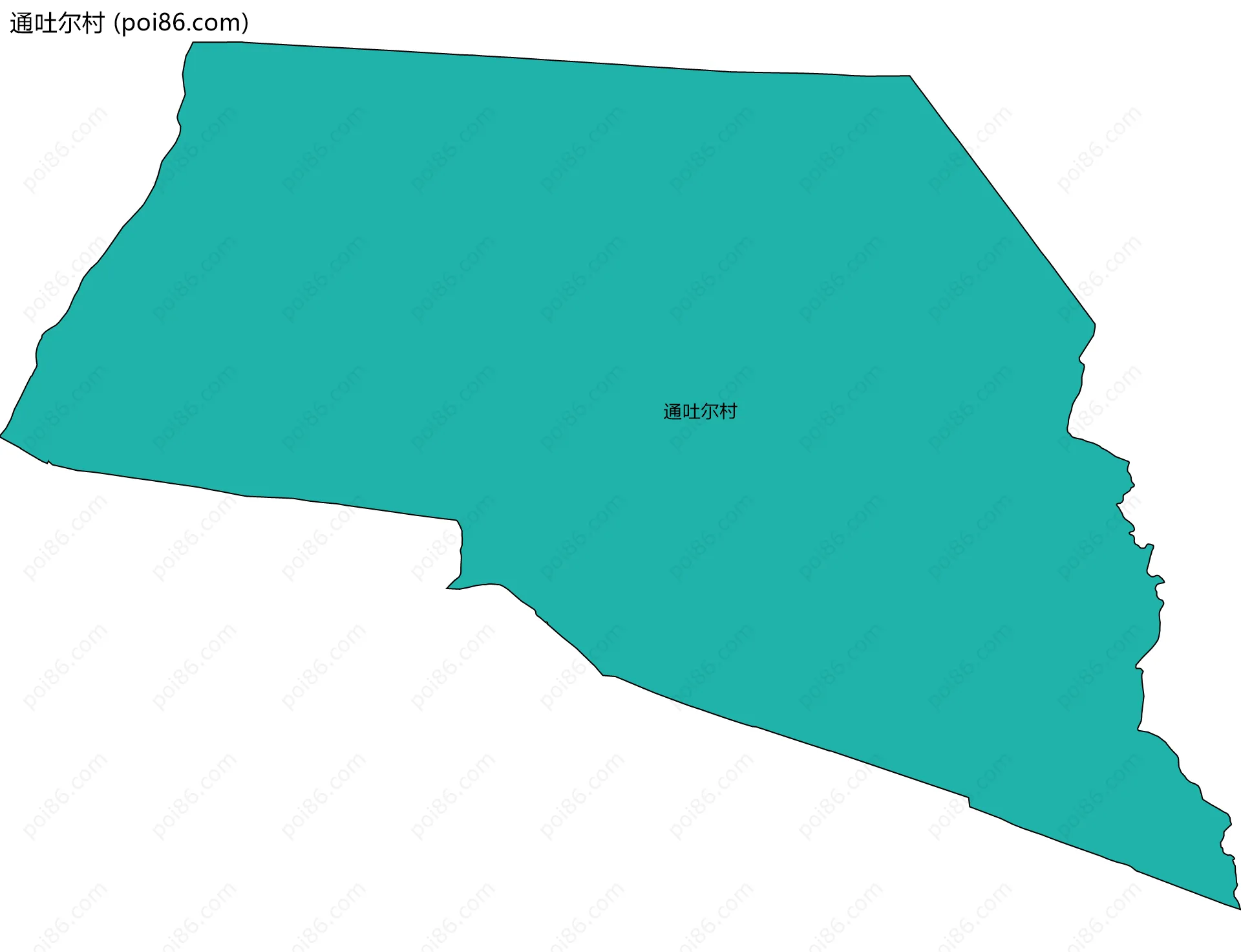 通吐尔村边界地图