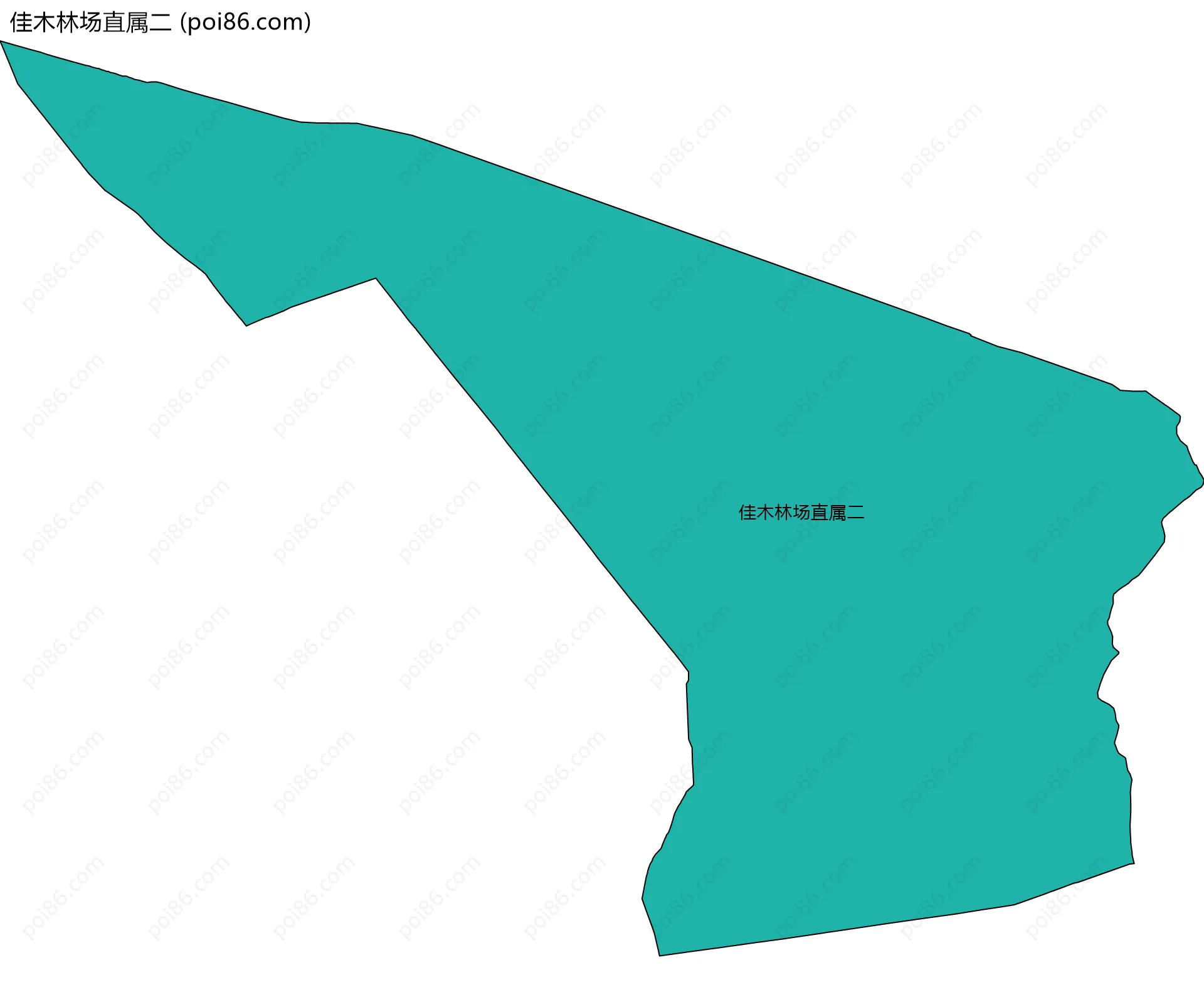 佳木林场直属二边界地图