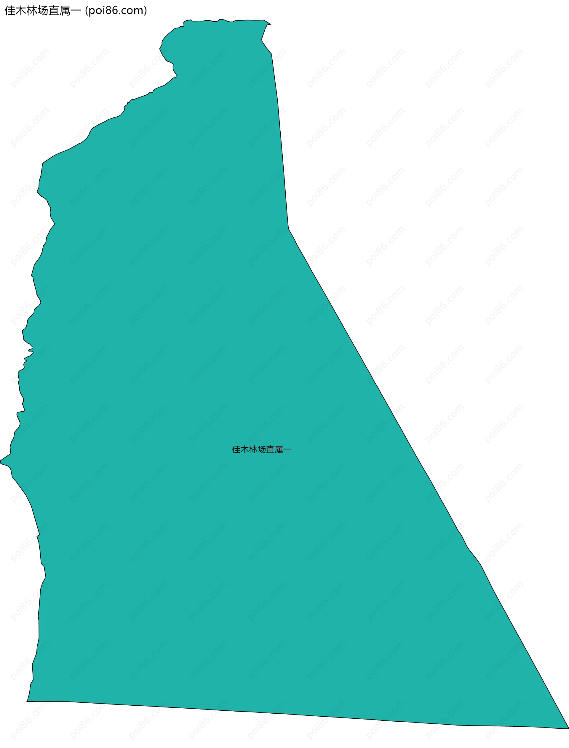 佳木林场直属一边界地图