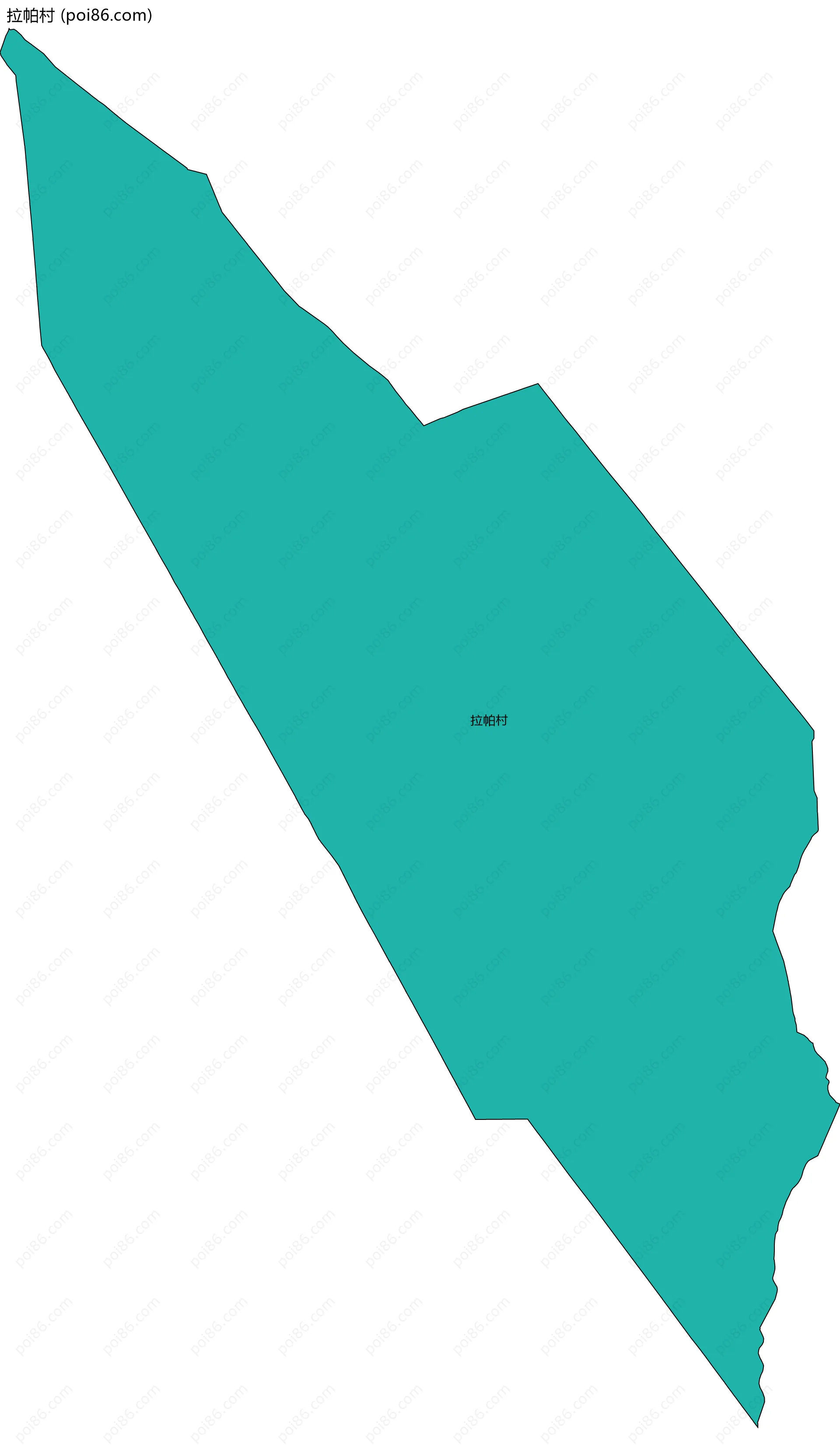 拉帕村边界地图