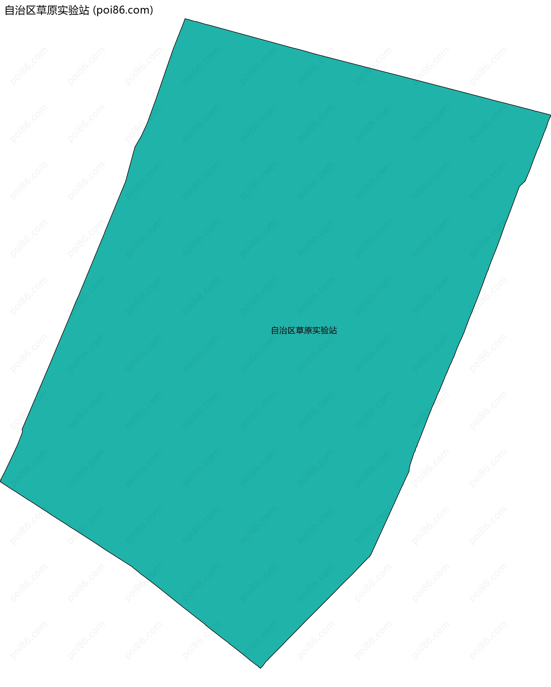 自治区草原实验站边界地图