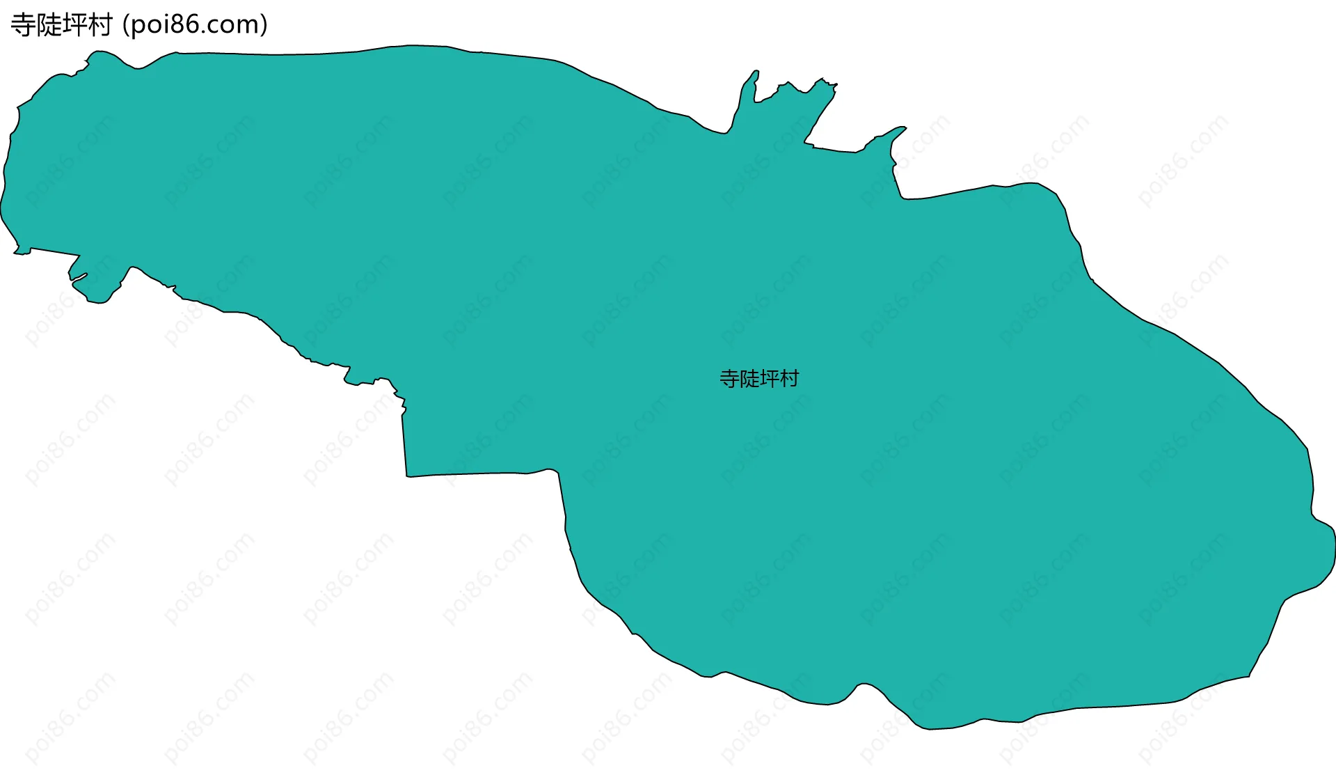 寺陡坪村边界地图