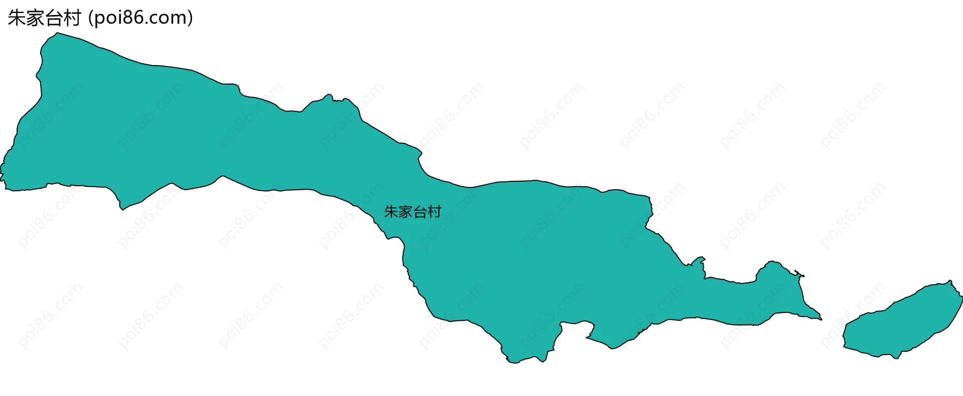 朱家台村边界地图