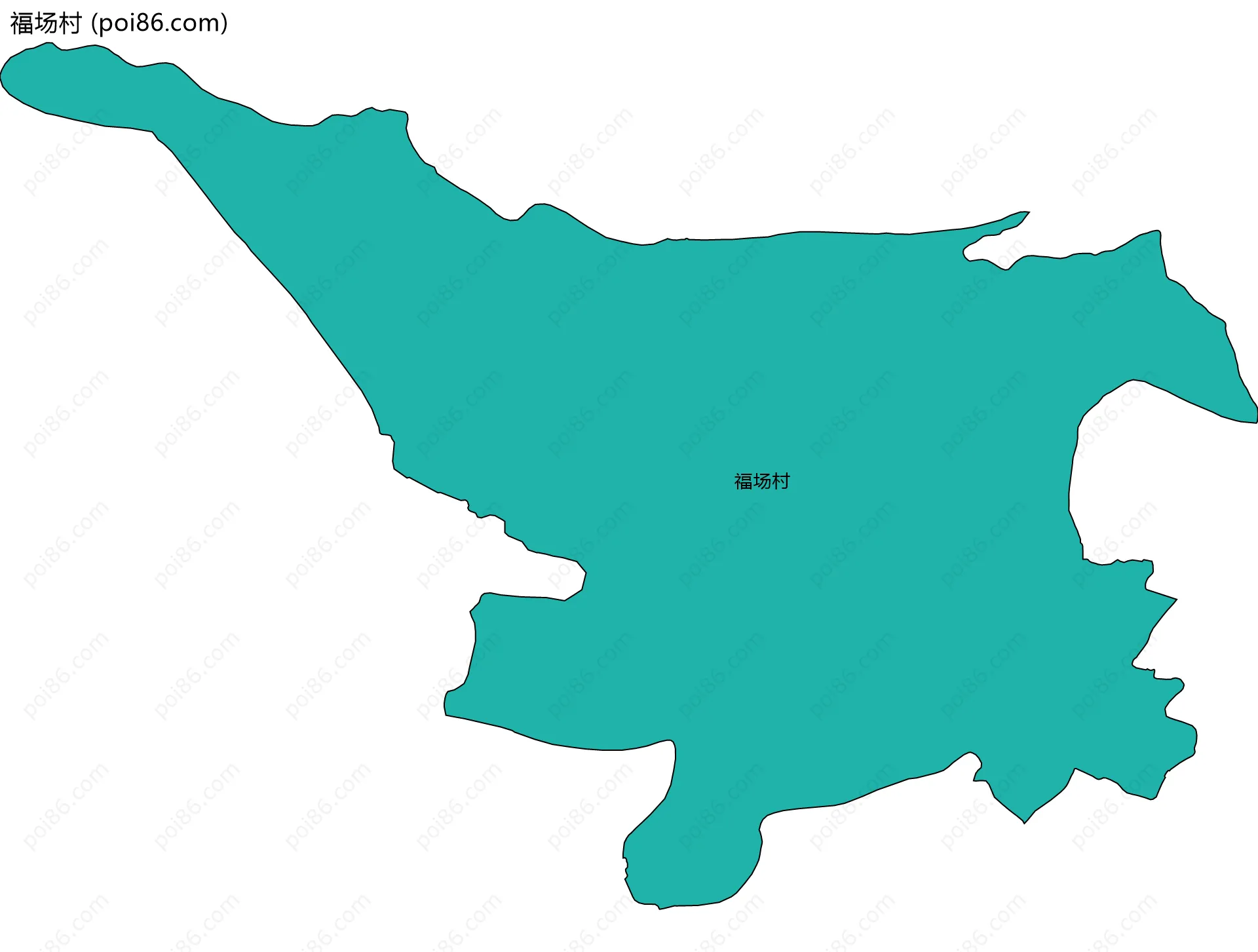 福场村边界地图